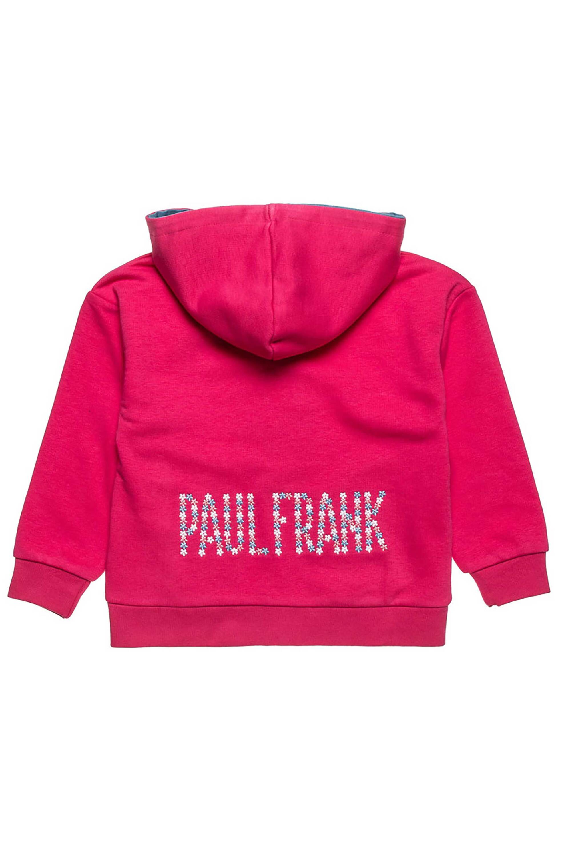 Alouette Παιδική Ζακέτα με Κουκούλα Και Κέντημα Paul Frank (12 Μηνών-5 Ετών) - 00360279 Φούξια