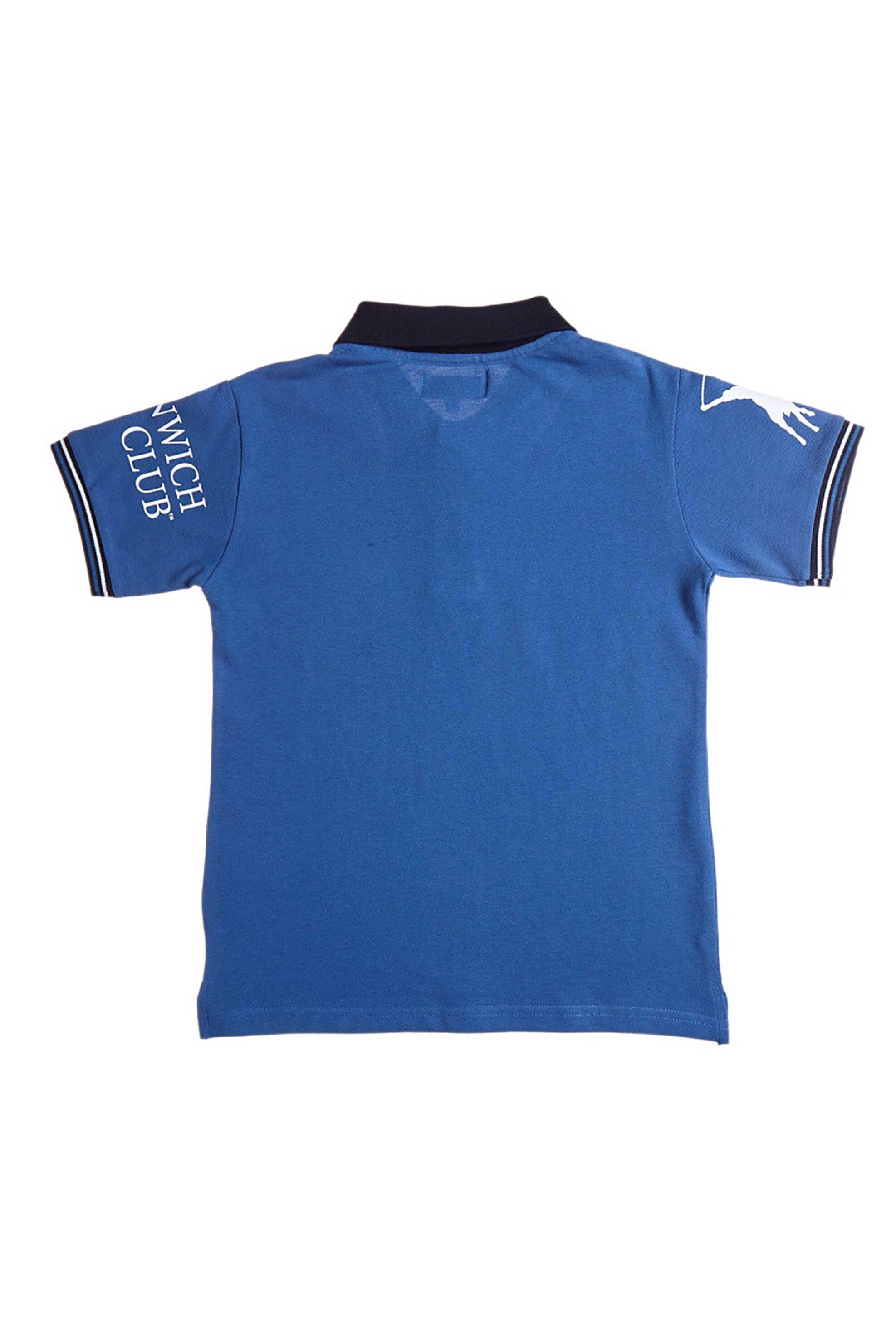 Alouette παιδική πόλο μπλούζα με ανάγλυφο σχέδιο "Greenwich Polo Club" (18 μηνών-14 ετών) - 00152015 Μπλε φωτογραφία