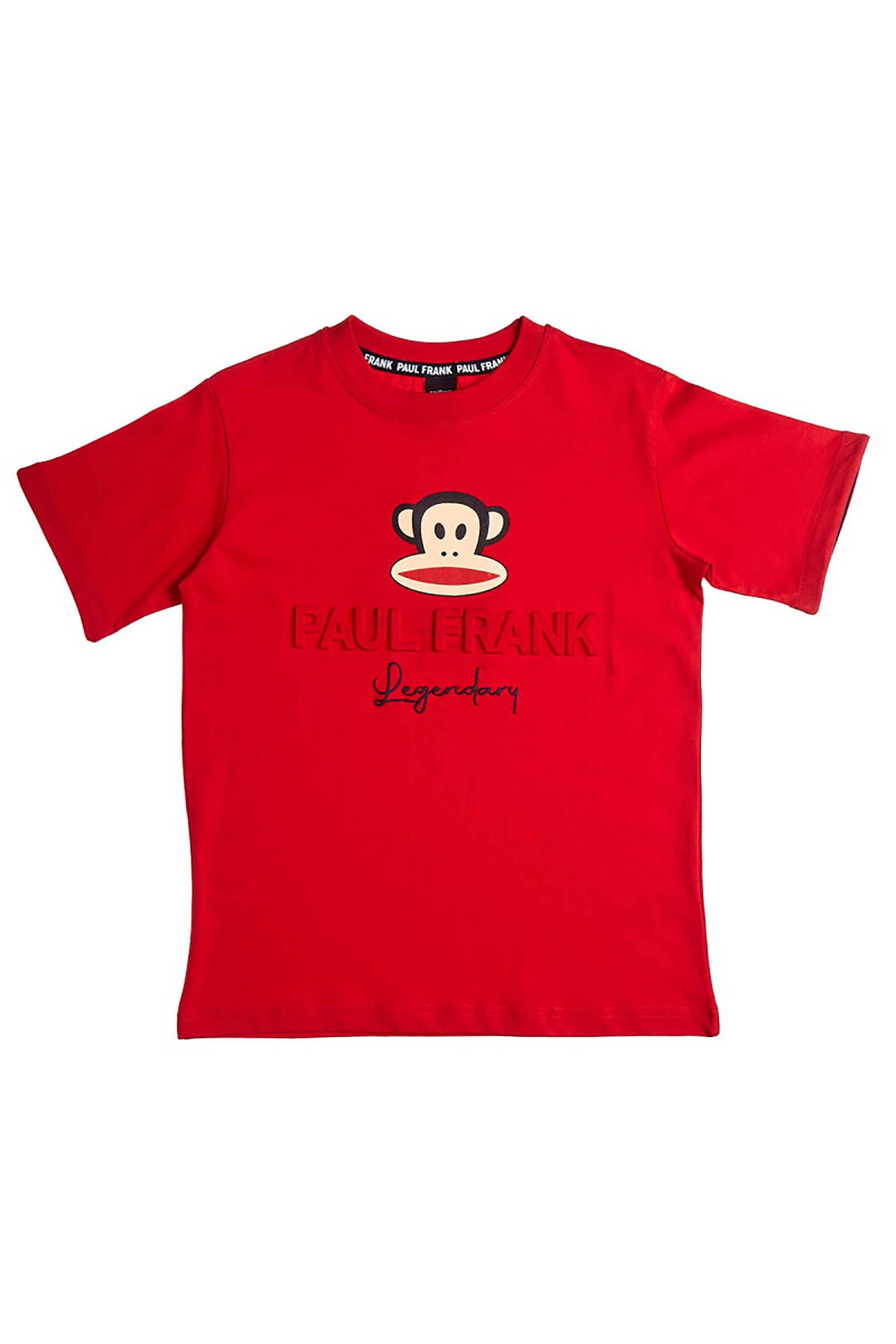 Alouette παιδική μπλούζα με ανάγλυφα σχέδια "Paul Frank" (6-14 ετών) - 00152039 Κόκκινο