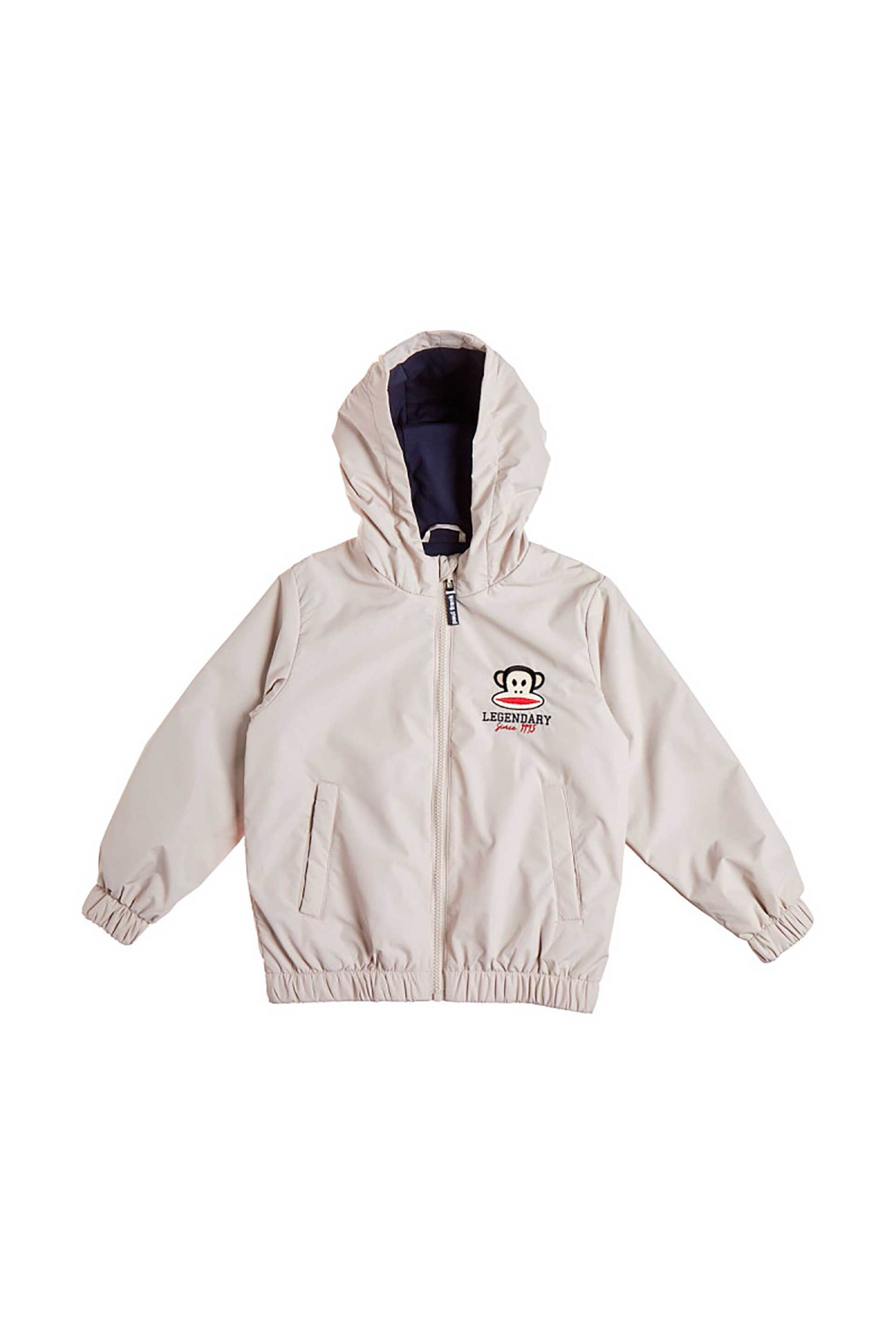 Alouette παιδικό μπουφάν με κουκούλα και λογότυπο "Paul Frank" (6 - 14 ετών) - 00160374 Μπεζ