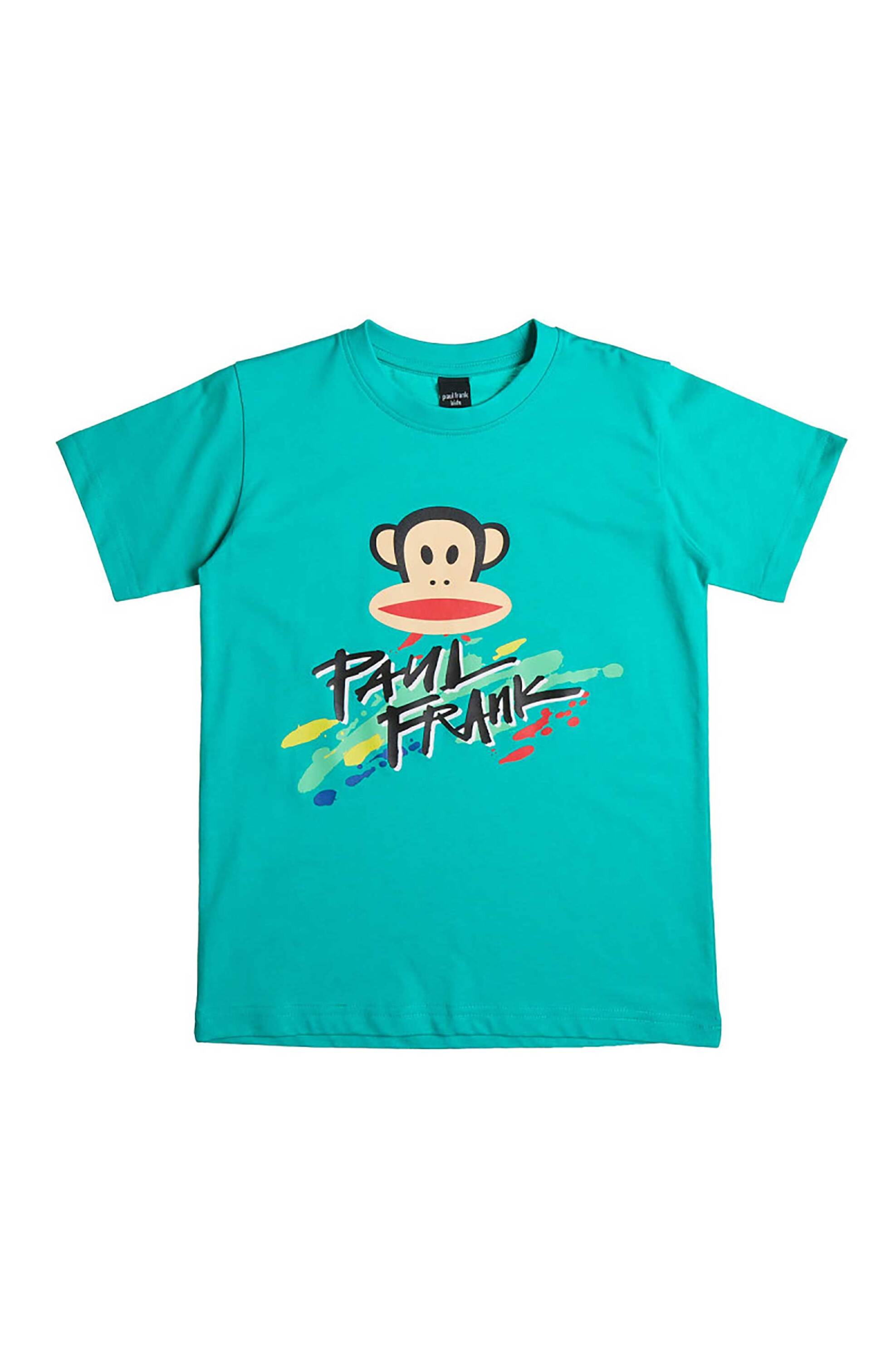 Alouette παιδική μπλούζα με ανάγλυφα σχέδια "Paul Frank" (6-14 ετών) - 00152042 Πράσινο