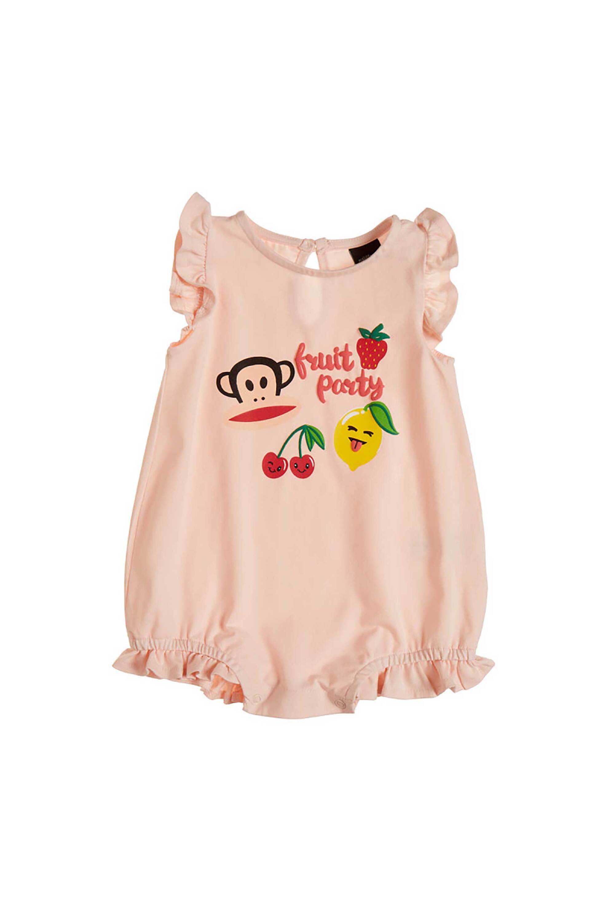 Alouette βρεφικό φορμάκι με μοτίβο και ανάγλυφα στοιχεία "Paul Frank" (1-12 μηνών) - 00580950 Ροζ