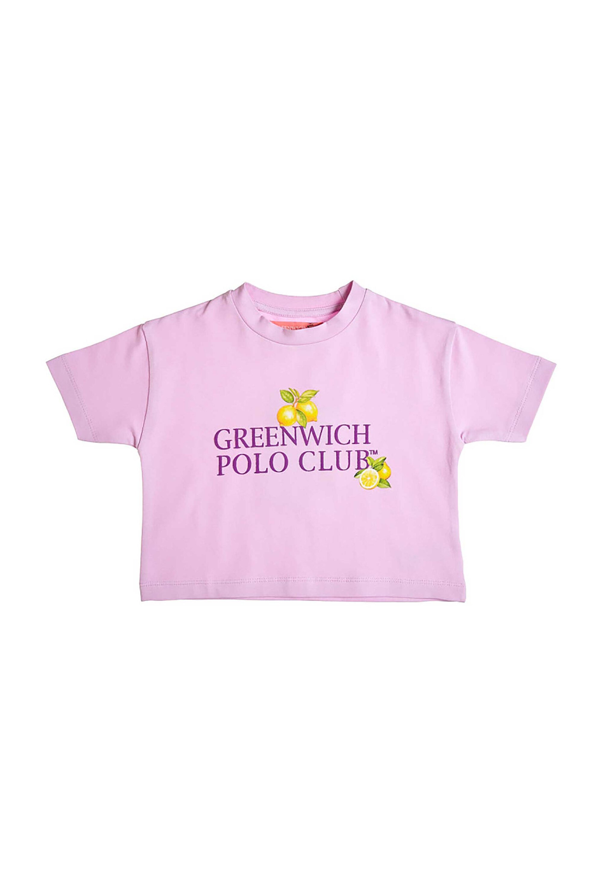 Alouette παιδικό Crop τοπ με τύπωμα "Greenwich Polo Club" (2-16 ετών) - 00152045 Λιλά