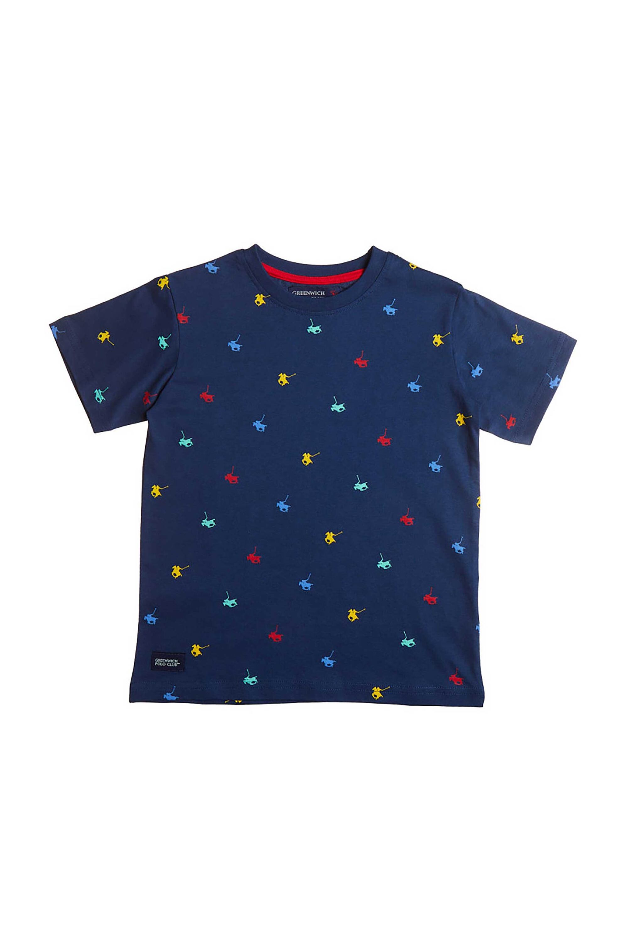 Alouette παιδική μπλούζα με logo print "Greenwich Polo Club" (18 μηνών-14 ετών) - 00152022 Μπλε Σκούρο