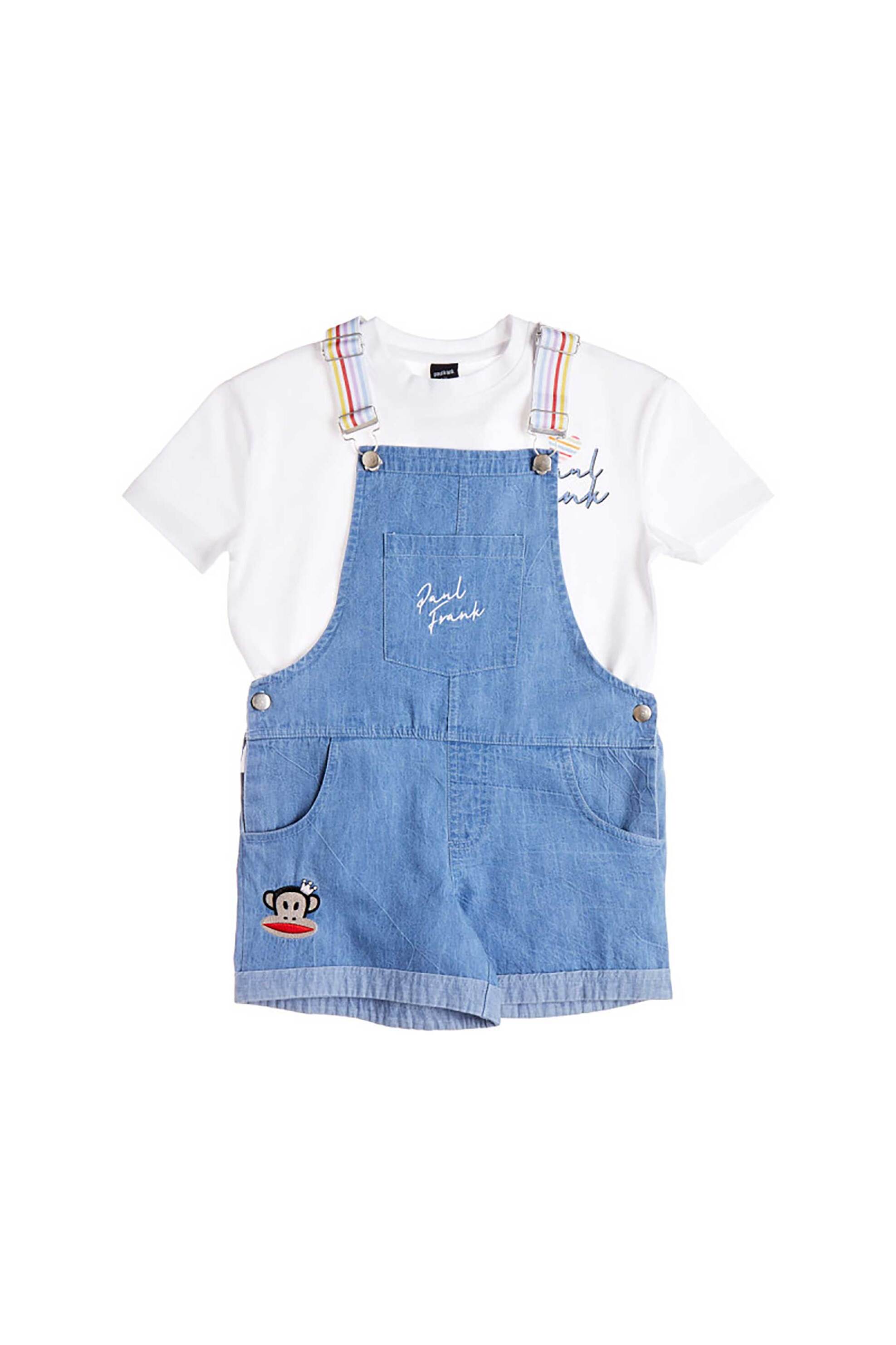 Alouette παιδική denim σαλοπέτα και μπλούζα "Paul Frank" (12 μηνών-8 ετών) - 00370790 Μπλε Σκούρο