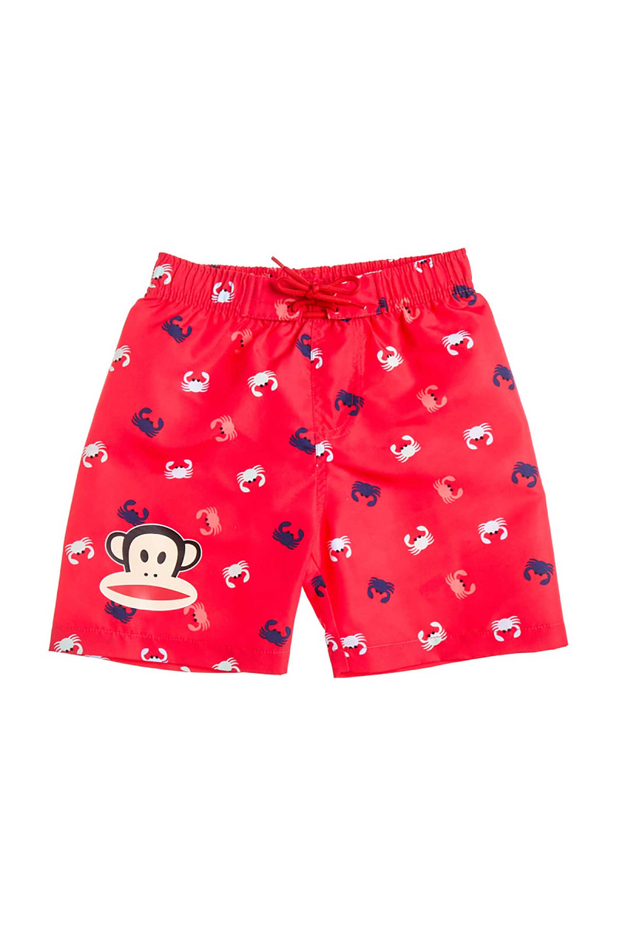 Alouette παιδικό μαγιό βερμούδα με all-over print "Paul Frank" (6-14 ετών) - 00190392 Κόκκινο