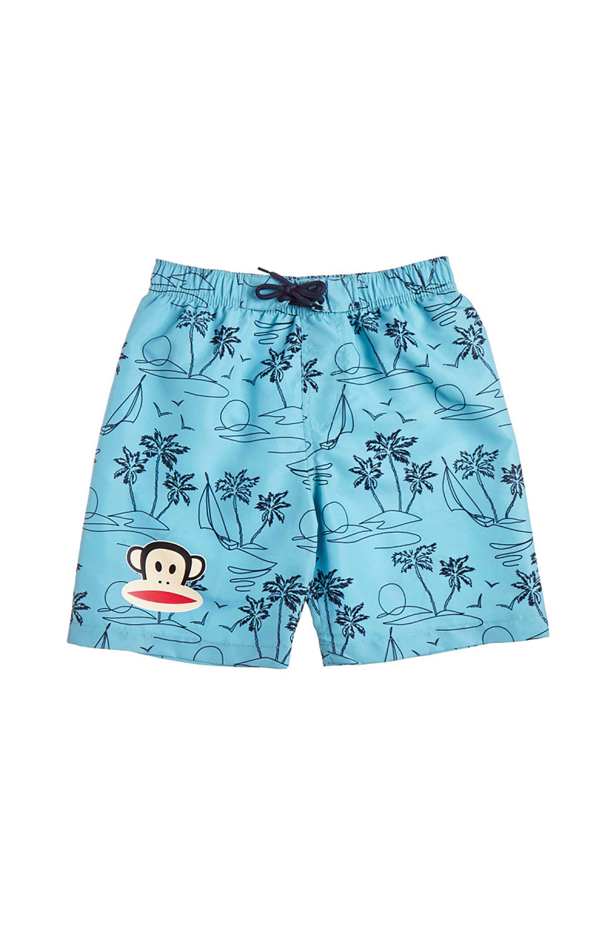 Alouette παιδικό μαγιό βερμούδα με all-over print "Paul Frank" (6-16 ετών) - 00190393 Πράσινο Μέντας
