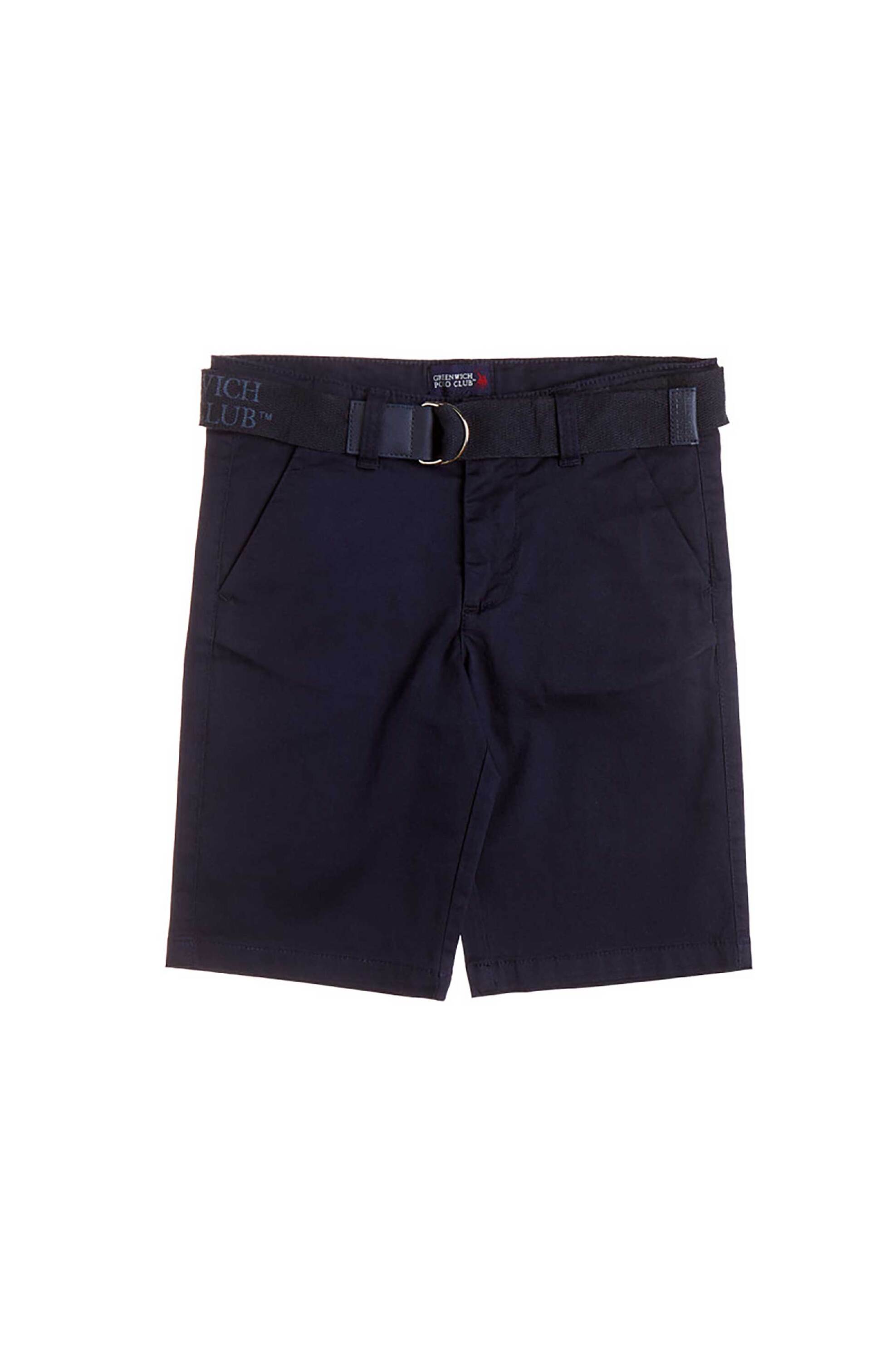Alouette παιδική βερμούδα chino "Greenwich Polo Club" (18 μηνών-14 ετών) - 00110791 Μπλε Σκούρο