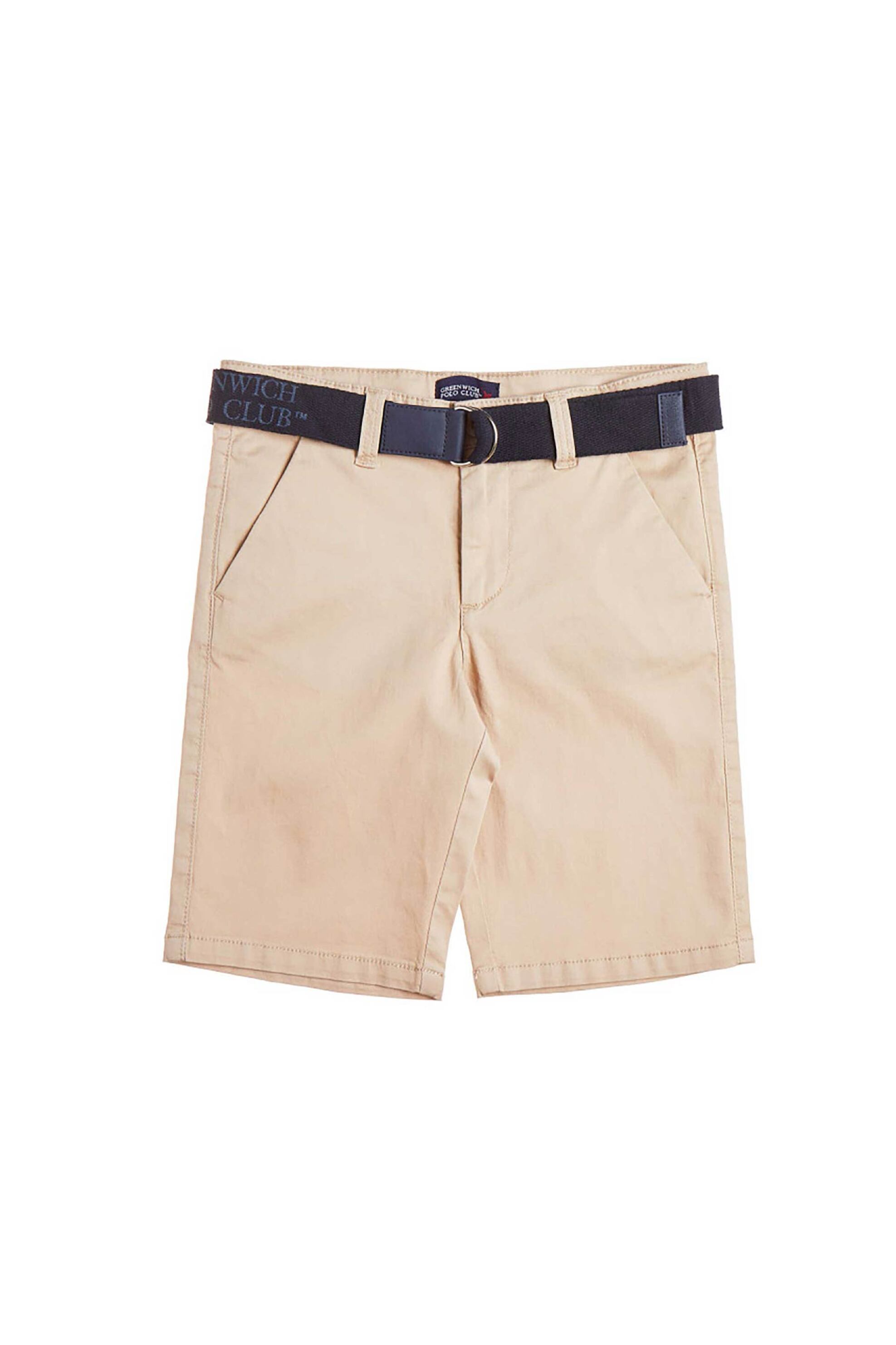 Alouette παιδική βερμούδα chino "Greenwich Polo Club" (2-14 ετών) - 00110792 Μπεζ