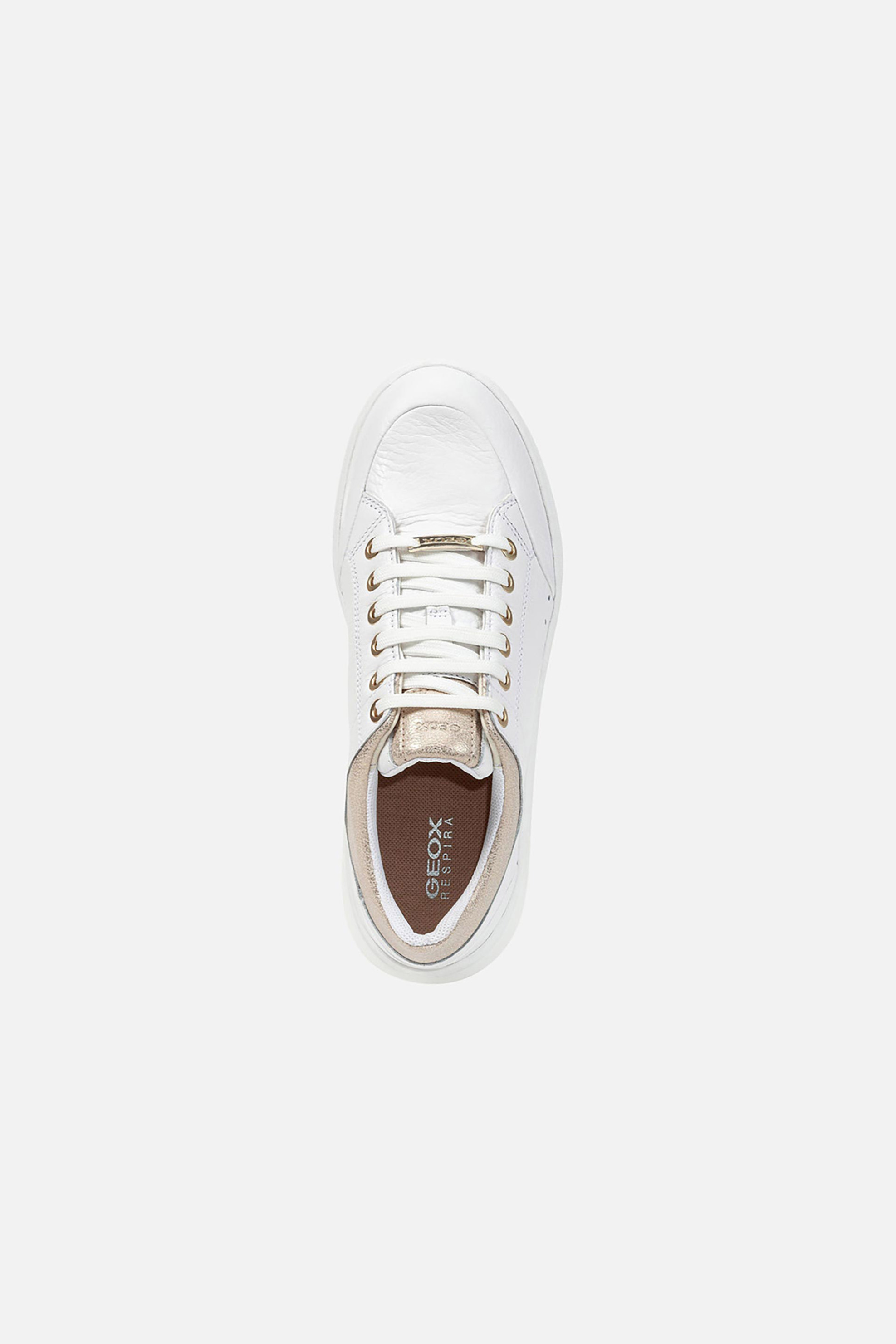 Geox Γυναικεία Δερμάτινα Sneakers Dalyla - D36Qfa046Bnc1Zb5 Λευκό