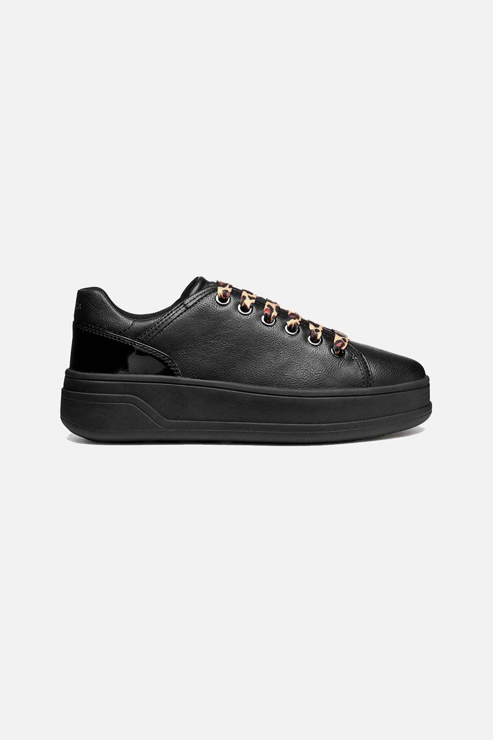 GEOX Geox γυναικεία sneakers "Spherica ecub-3" - D56WVD05402C9999 Μαύρο