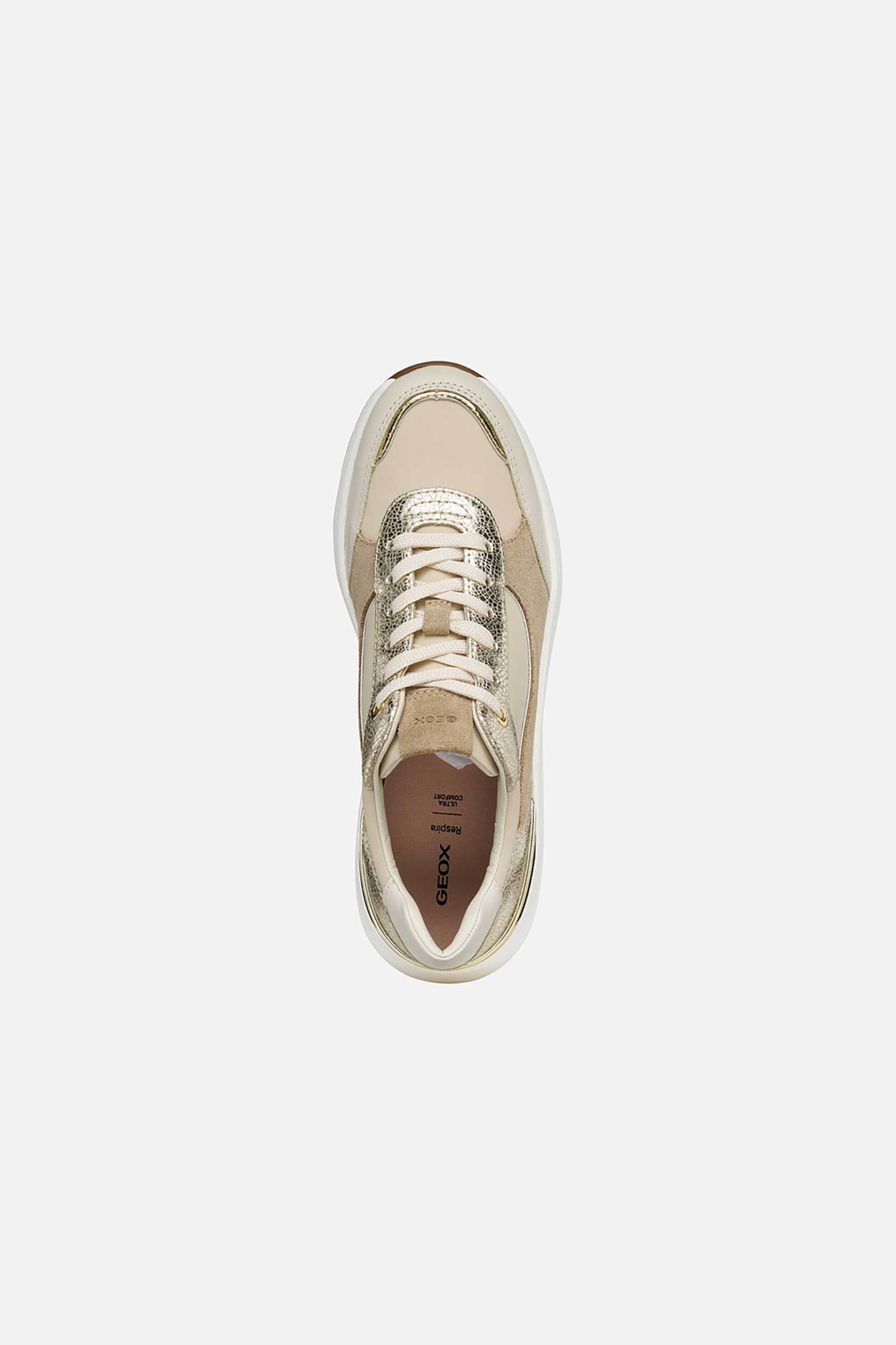 Geox Γυναικεία Sneakers D Spherica Εc13 - D65Wab01122C1S2L Χρυσό