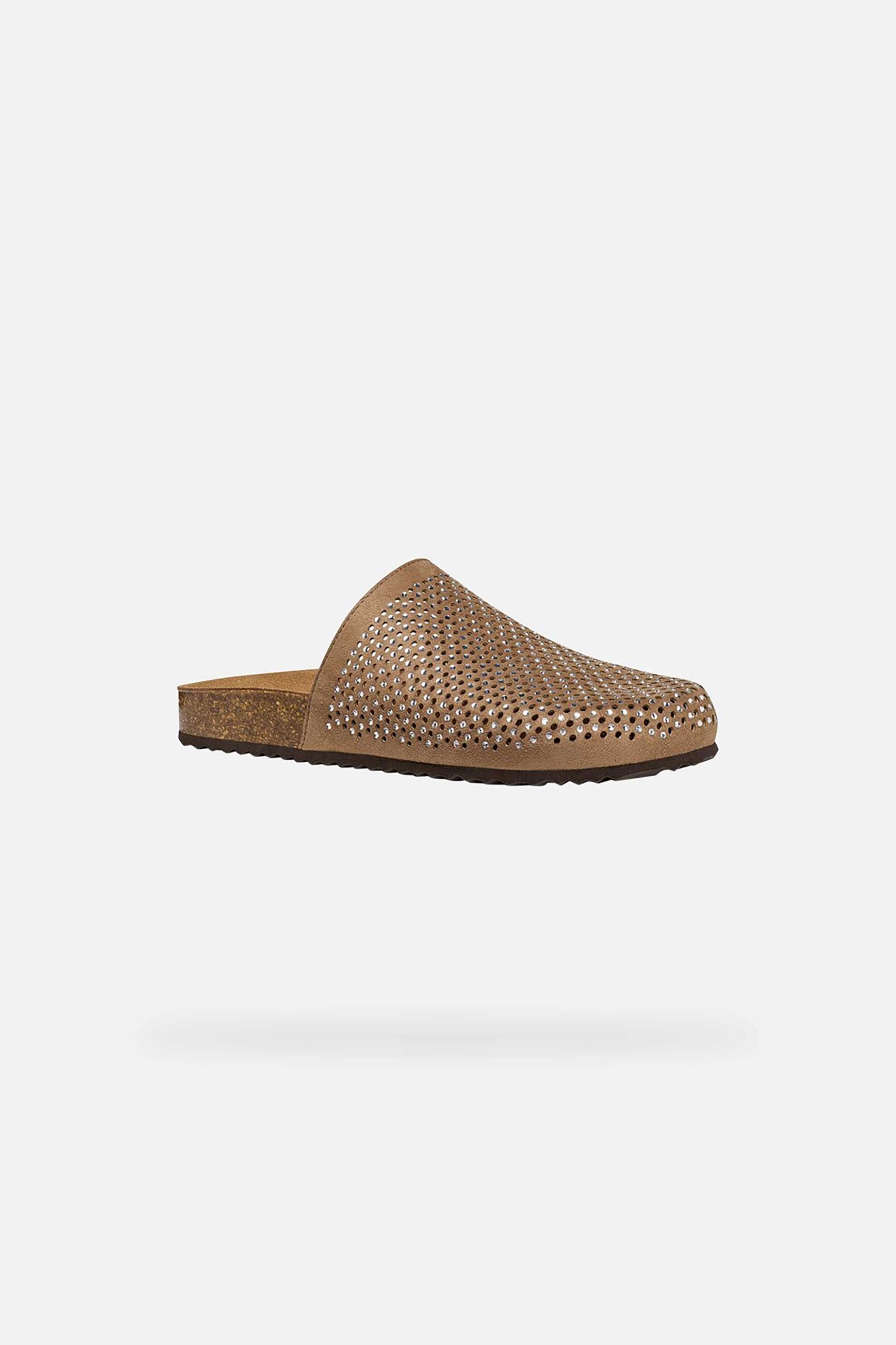 Geox γυναικεία flatforms με στρας 