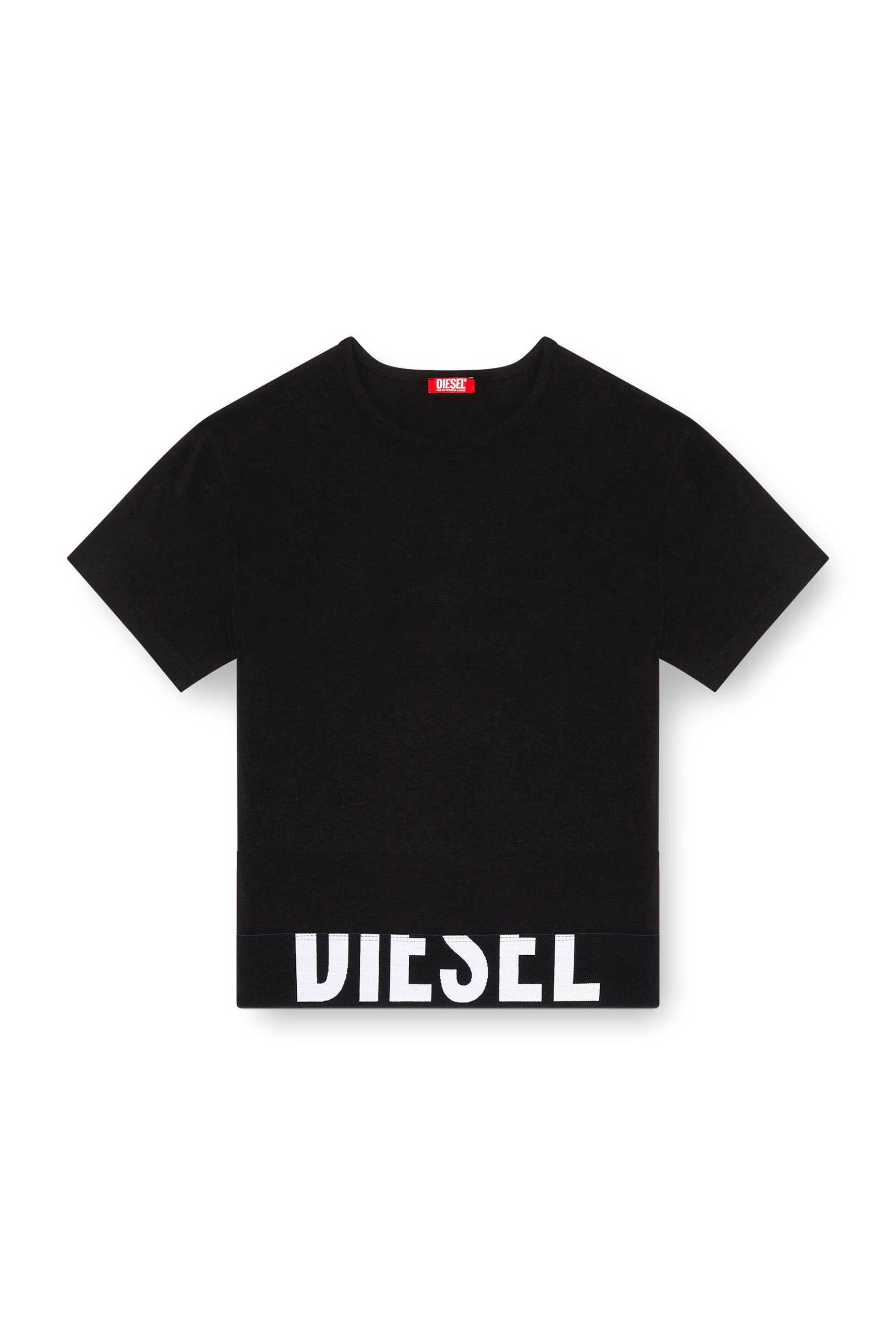 Diesel Γυναικείο T-Shirt Slim Fit Uftee-Sport-Cropped - S26A145930Hmau Μαύρο