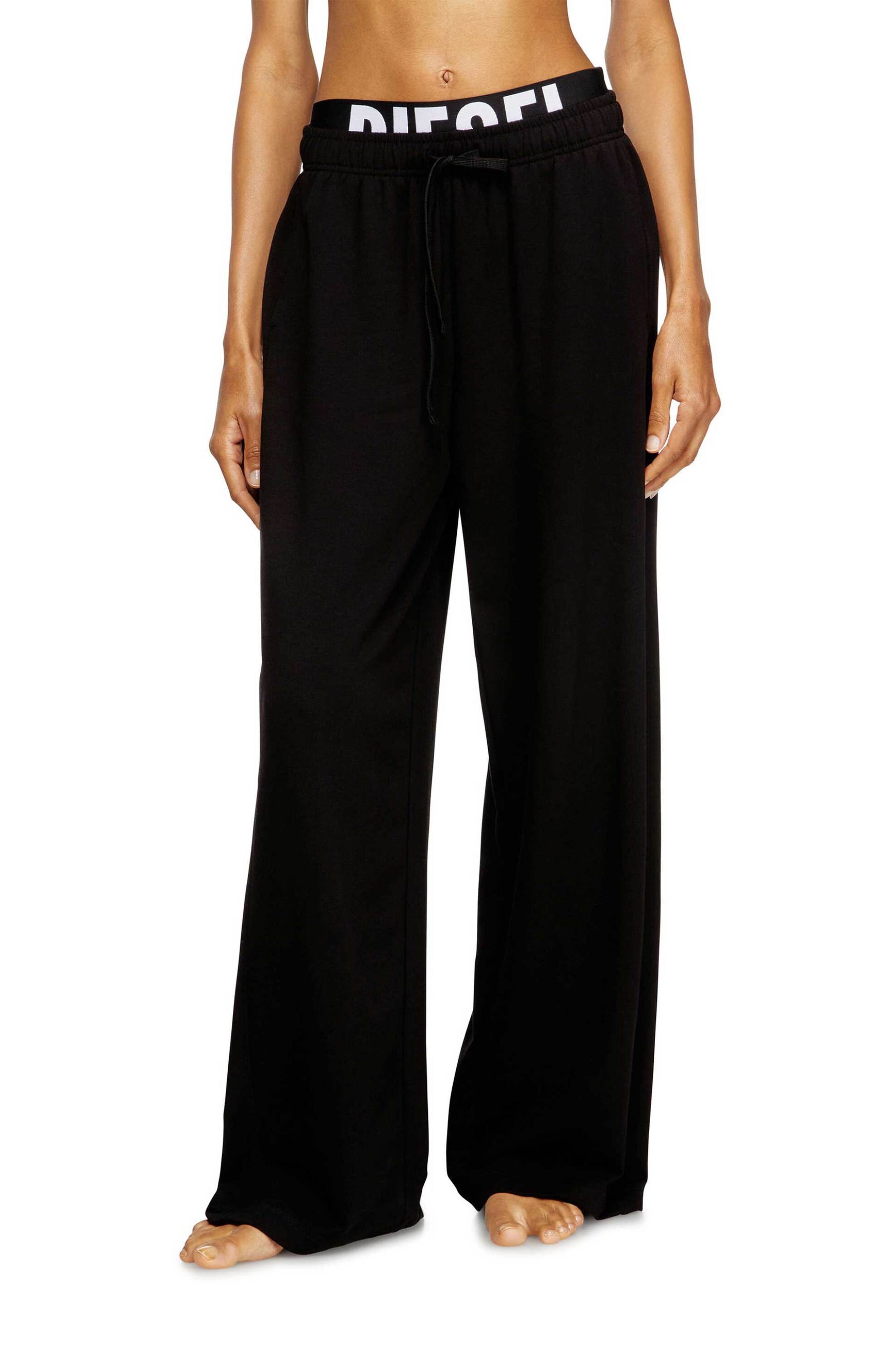 Diesel γυναικείο παντελόνι φόρμας με λογότυπο "Leslie-D-Pop" - S26A208760IKBJ Μαύρο φωτογραφία