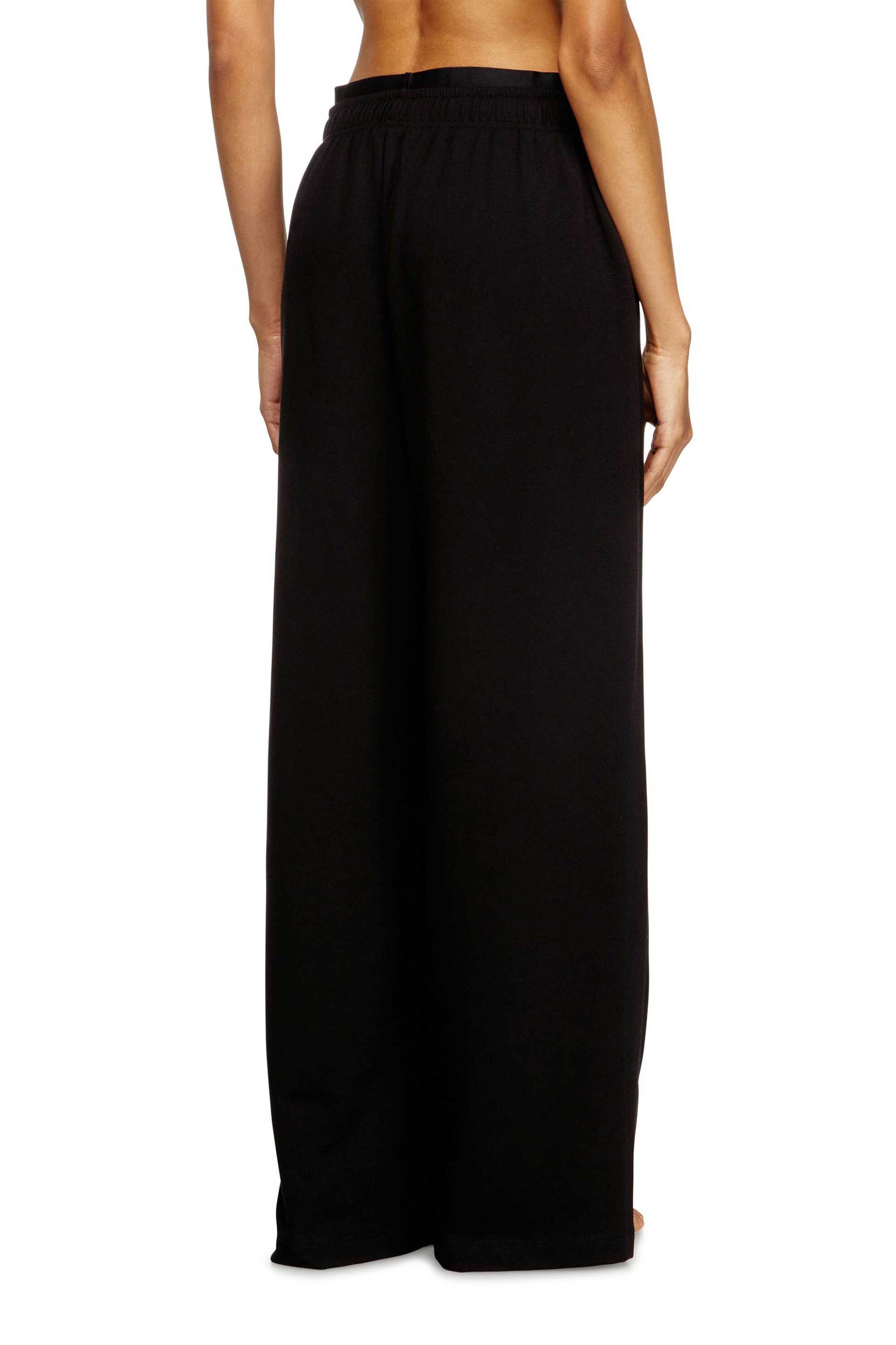 Diesel γυναικείο παντελόνι φόρμας με λογότυπο "Leslie-D-Pop" - S26A208760IKBJ Μαύρο φωτογραφία