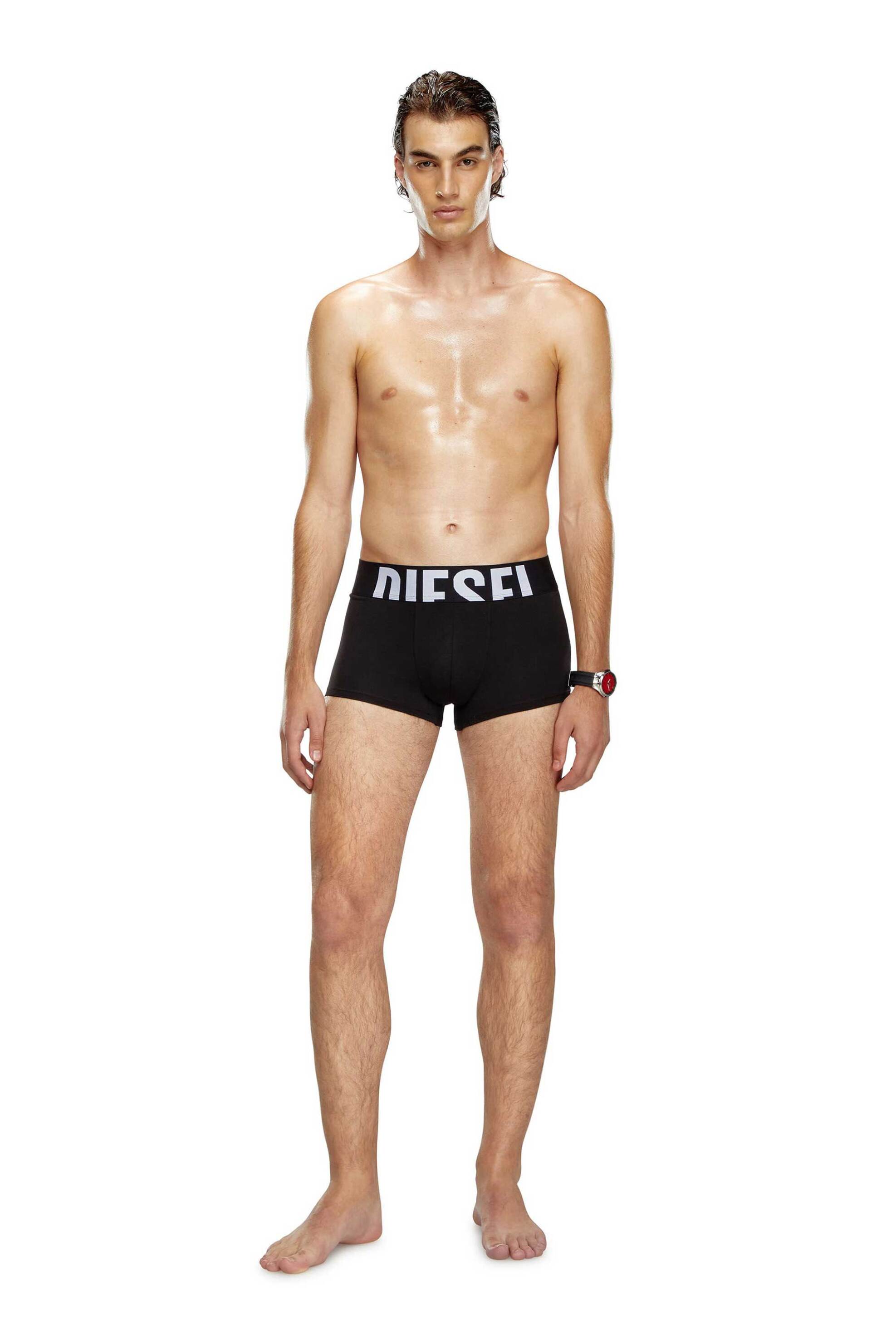 Diesel ανδρικό σετ εσώρουχων trunk με logo print "Umbx" (3 τεμάχια) - S25A153800WIAN Μαύρο φωτογραφία