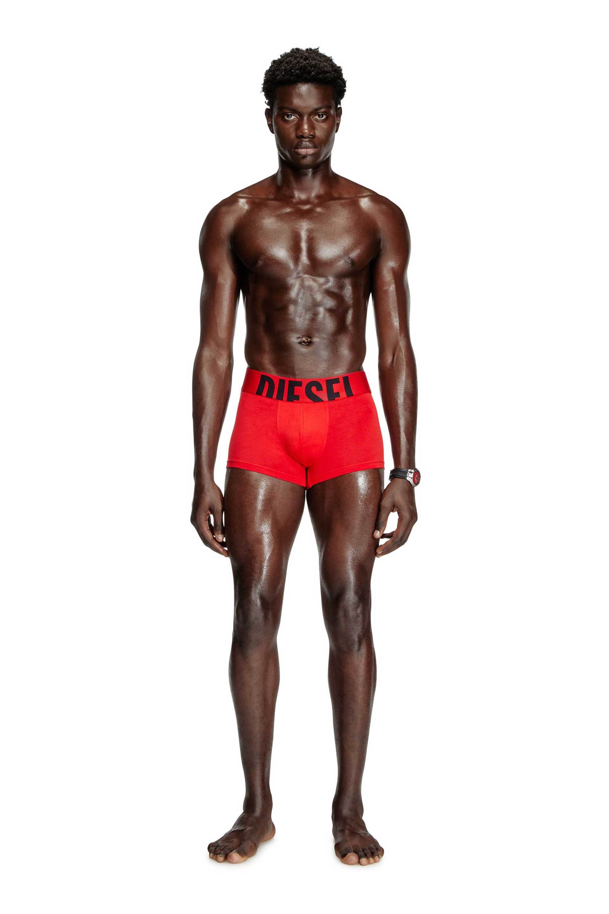 Diesel ανδρικό σετ εσώρουχων trunk με logo print "Umbx" (3 τεμάχια) - S25A153800WIAN Γκρι φωτογραφία