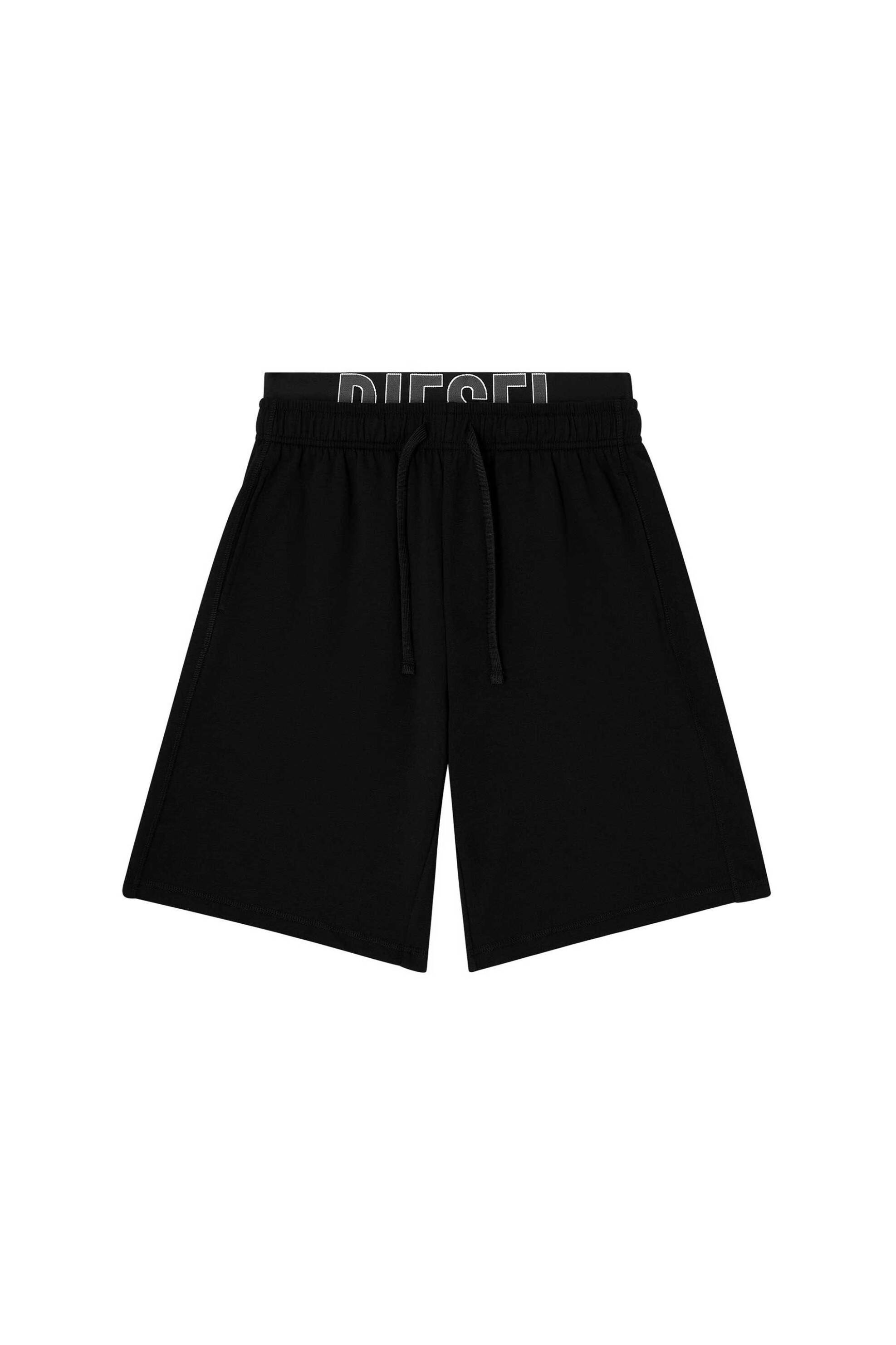 Diesel Ανδρική Βερμούδα με Logo Print Devin-D-Pop - S26A208750Dcbk Μαύρο
