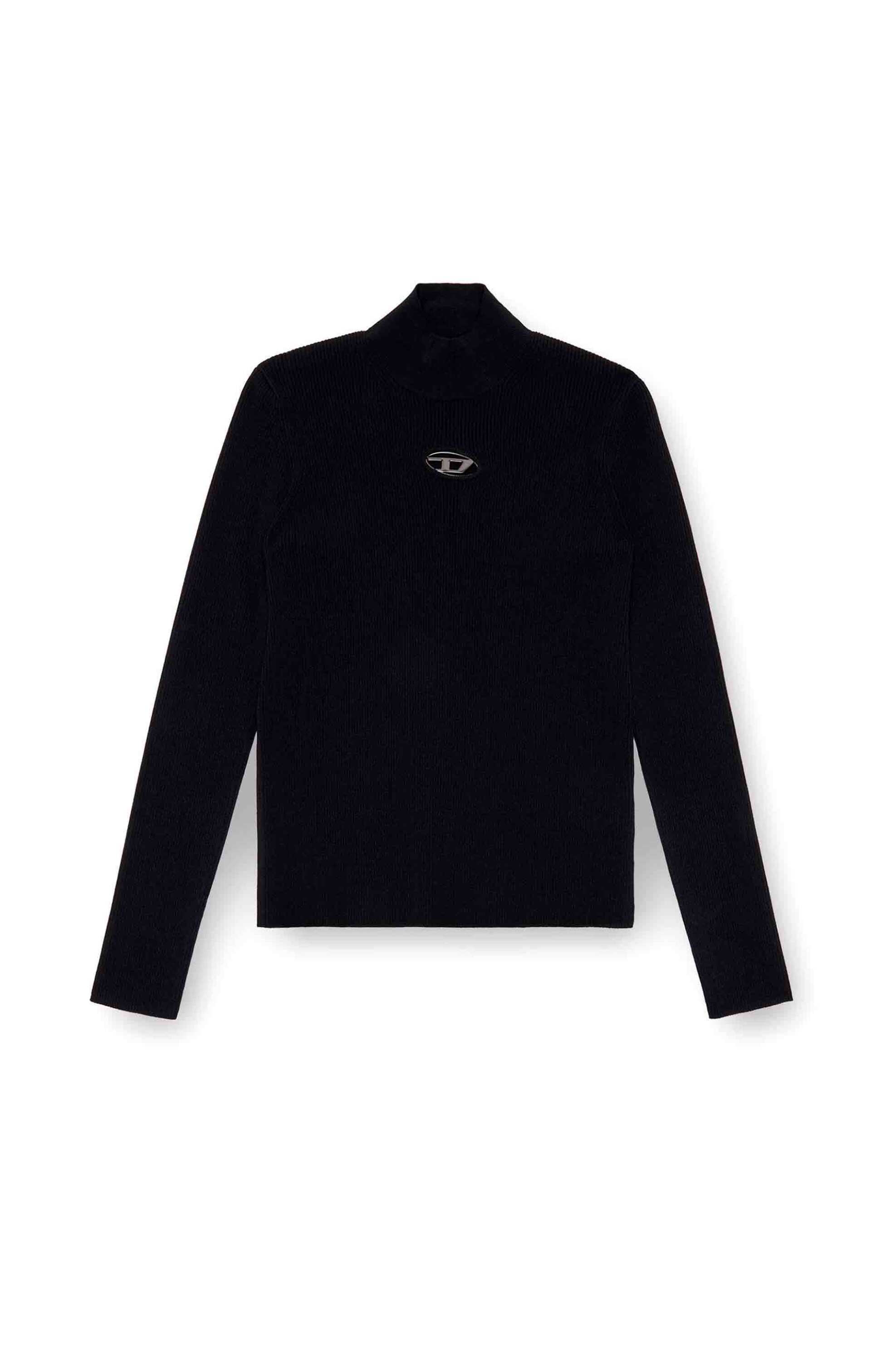 Diesel ανδρικό μάλλινο πουλόβερ με monogram ''K-Garth'' - W24A124440CHAU Μαύρο φωτογραφία