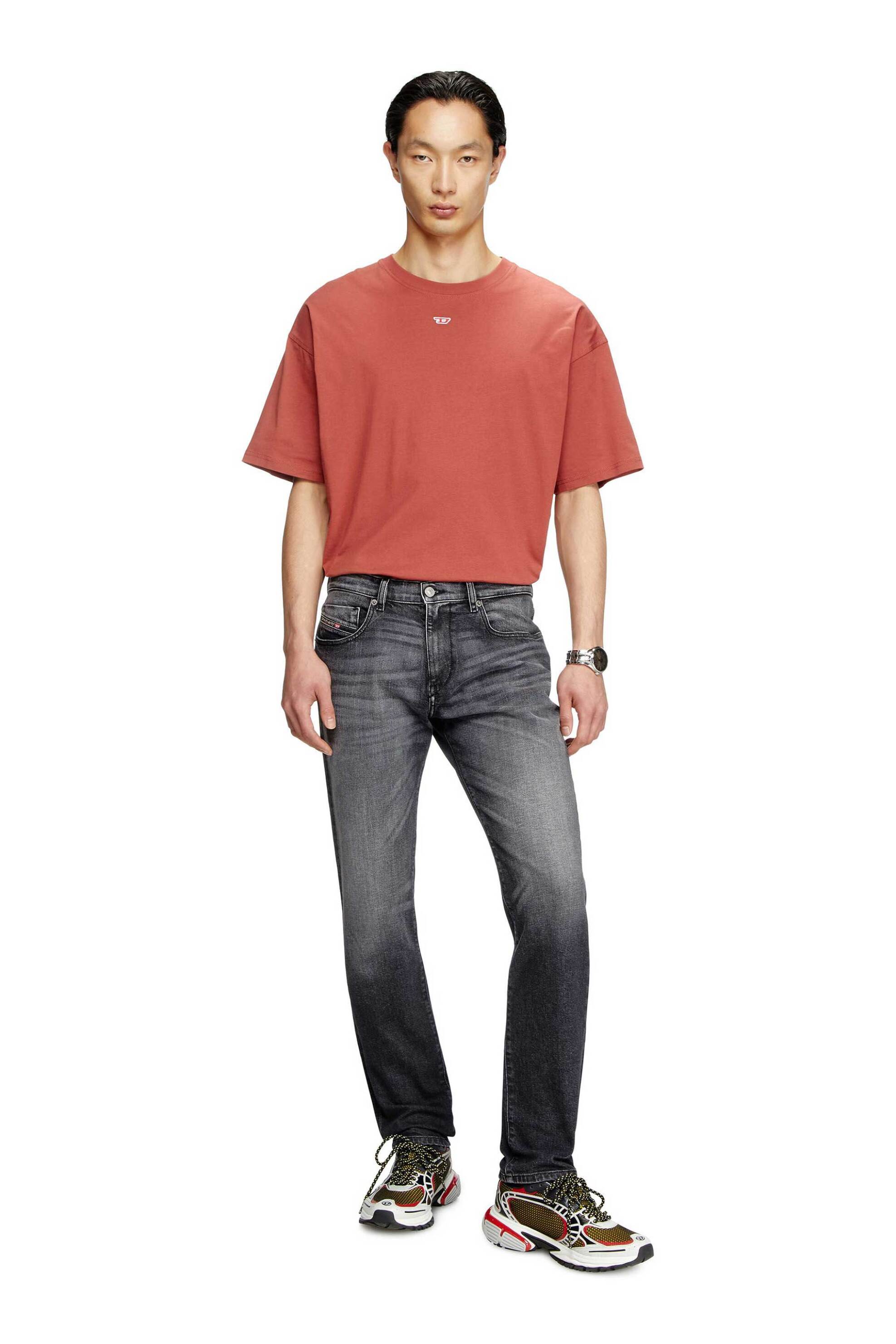 Diesel ανδρικό τζιν παντελόνι πεντάτσεπο Slim Fit "2019 D-Strukt" (34L) - S25A0356309L52 Ανθρακί