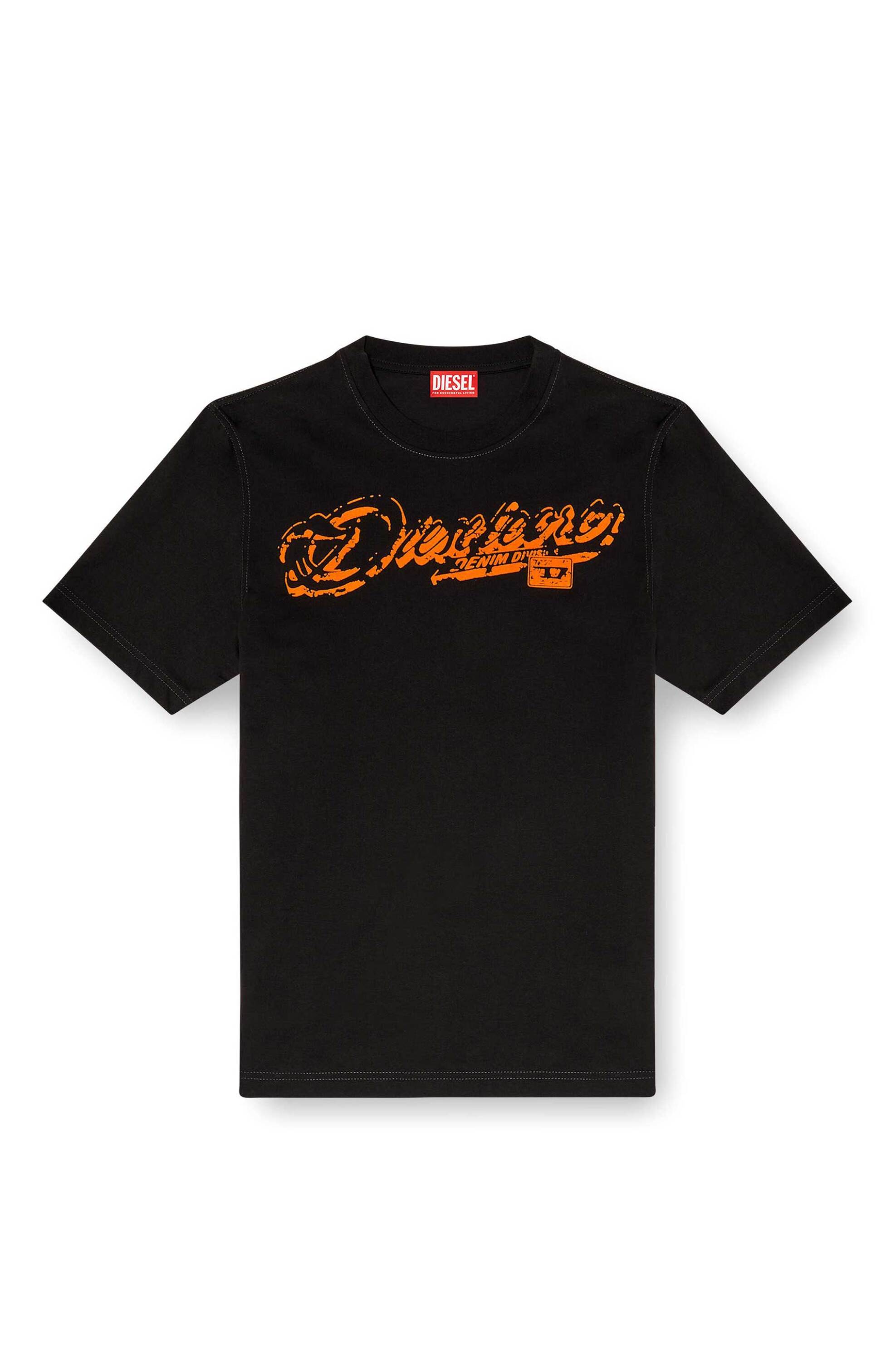 Diesel Ανδρικό T-Shirt με Λογότυπο T-Adjust-R7 - S25A164060Qiam Μαύρο