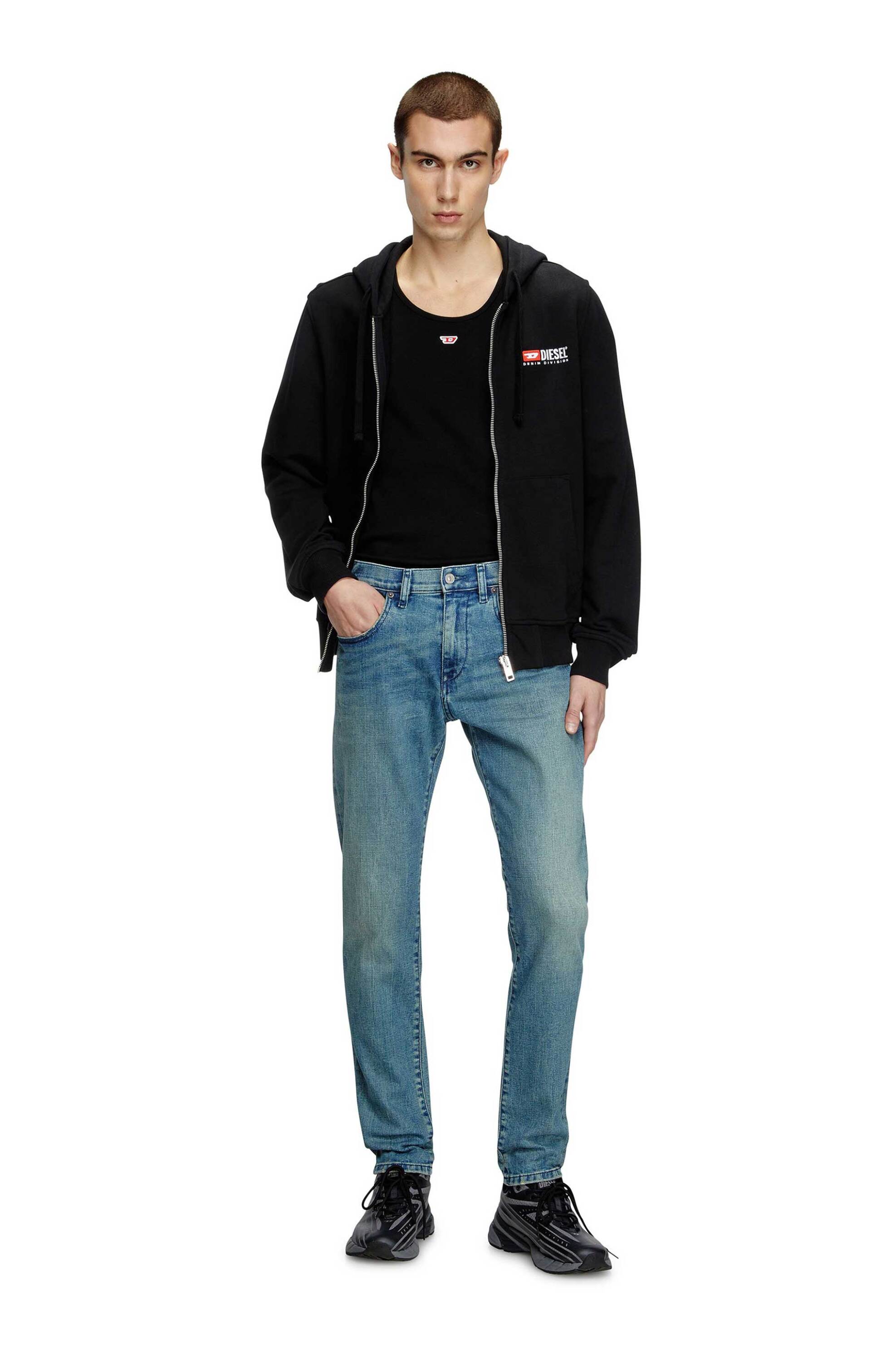 DIESEL Diesel ανδρικό τζιν παντελόνι πεντάτσεπο Slim Fit "2019 D-Strukt" (34L) - S25A035630BMBW Μπλε