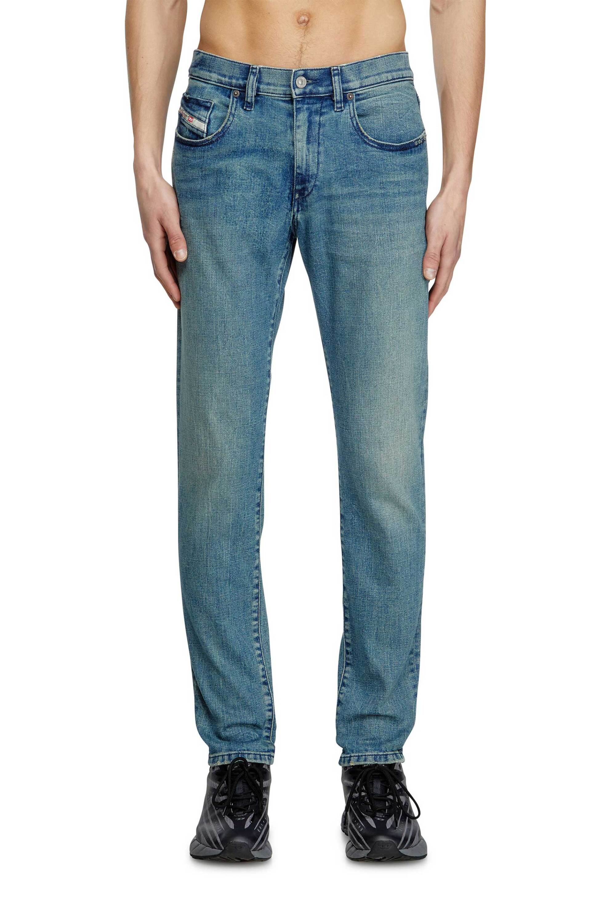 Diesel ανδρικό τζιν παντελόνι πεντάτσεπο Slim Fit "2019 D-Strukt" (34L) - S25A035630BMBW Μπλε φωτογραφία