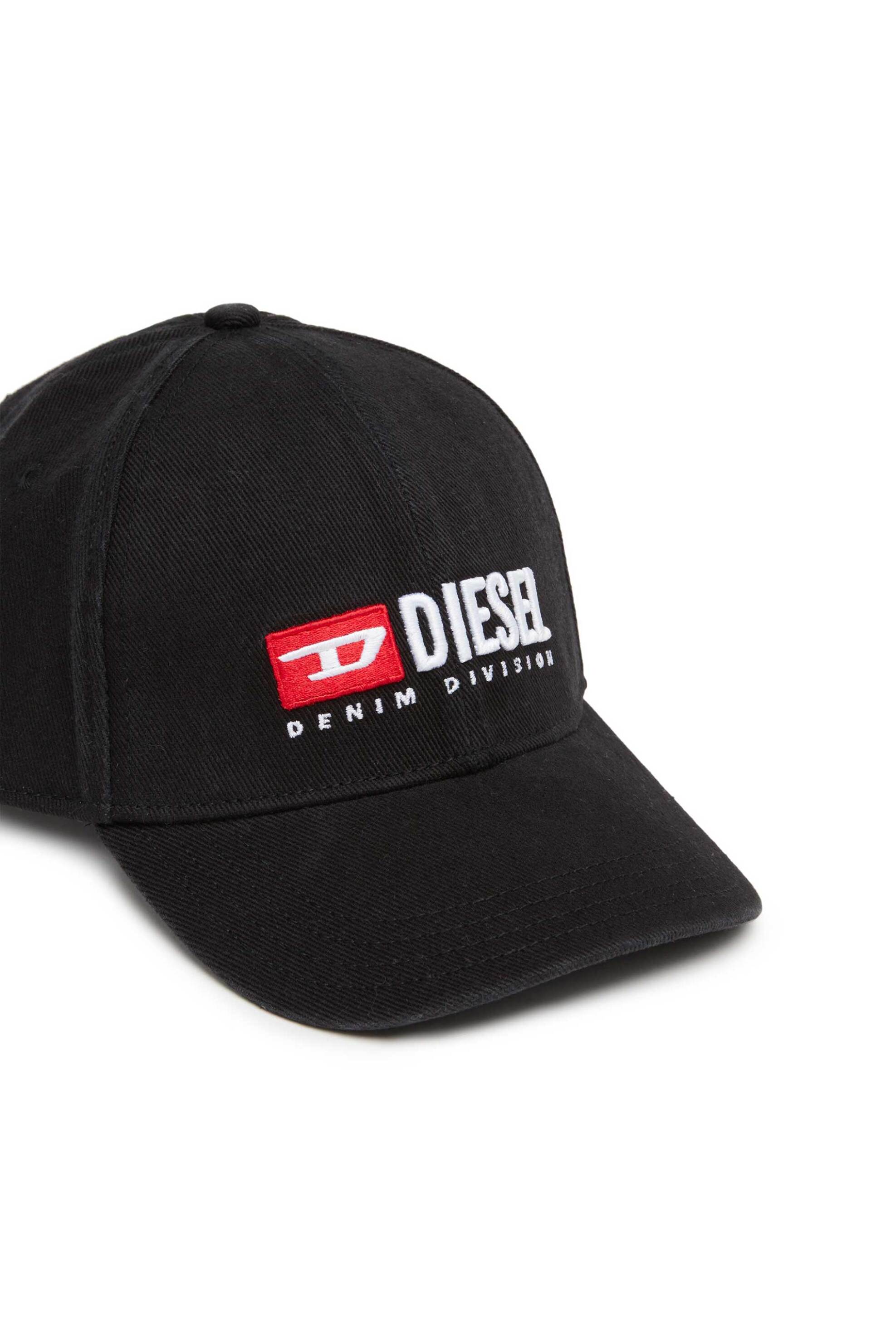 Diesel Ανδρικό Καπέλο με Κεντημένο Λογότυπο Corry-Div-Wash - S25A113560Pfaa Μαύρο