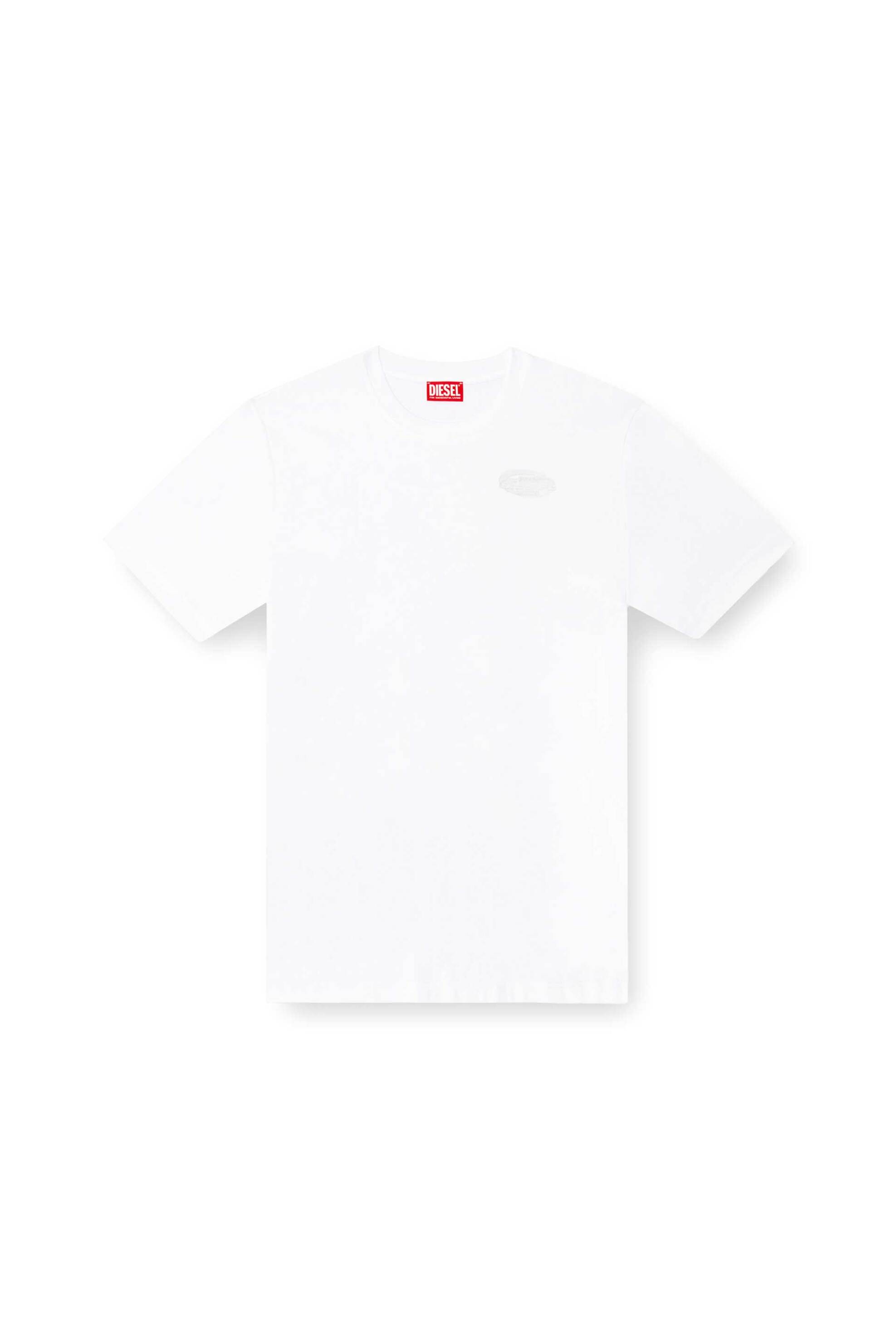Diesel Ανδρικό T-Shirt Regular Fit T-Madjust-R2 - S25A164320Skaf Λευκό