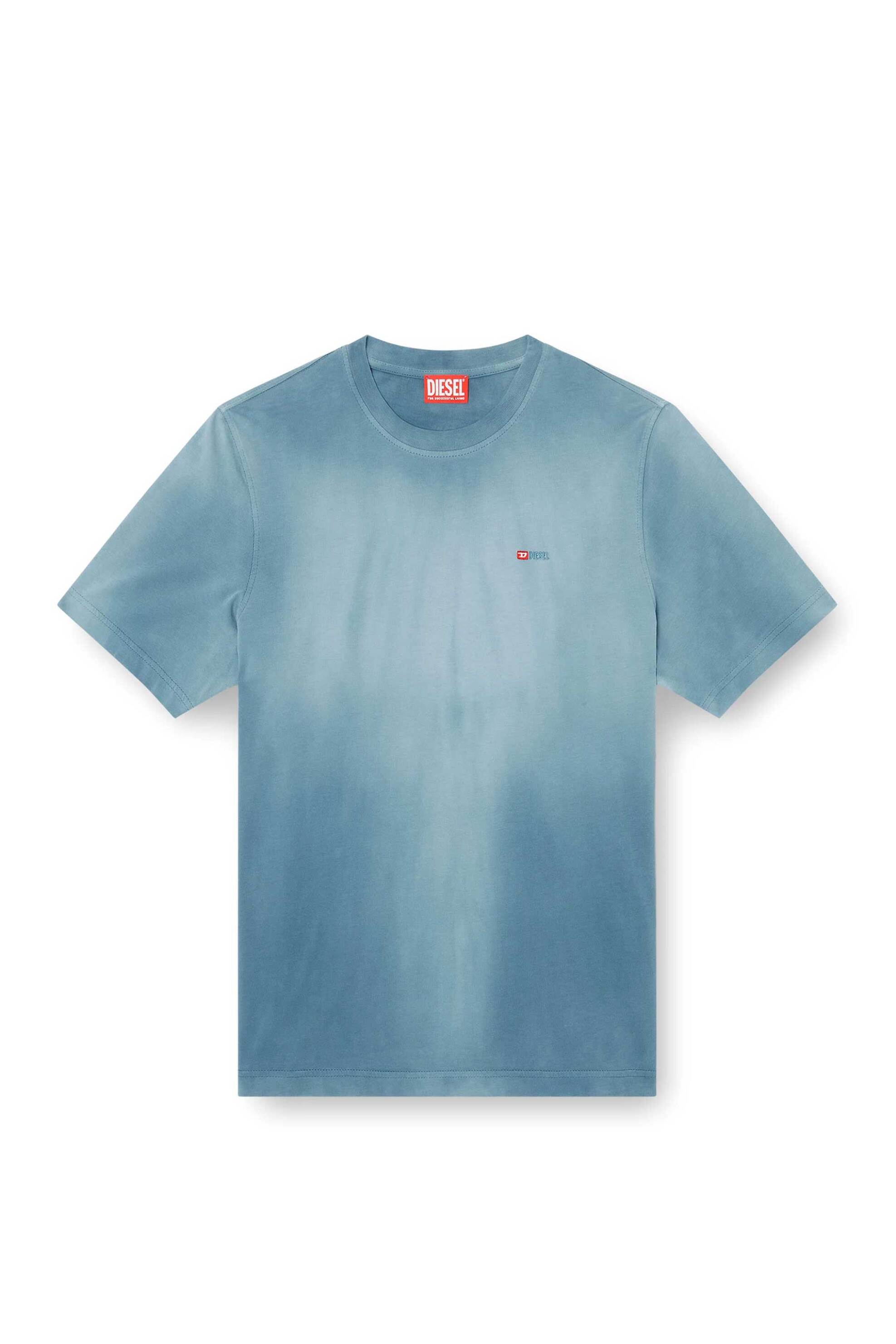Diesel Ανδρικό T-Shirt Rerular Fit T-Adjust-R15 - S25A166210Pkal Μπλε Ανοιχτό