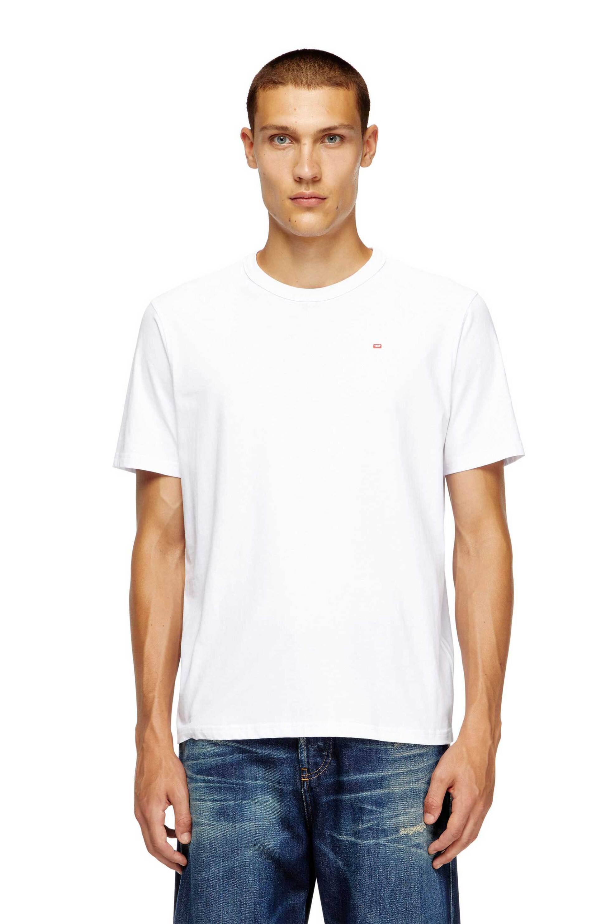 Diesel ανδρικό T-shirt με λογότυπο Relaxed Fit 'T-Boxt-n14" - W25A149310NIAX Λευκό