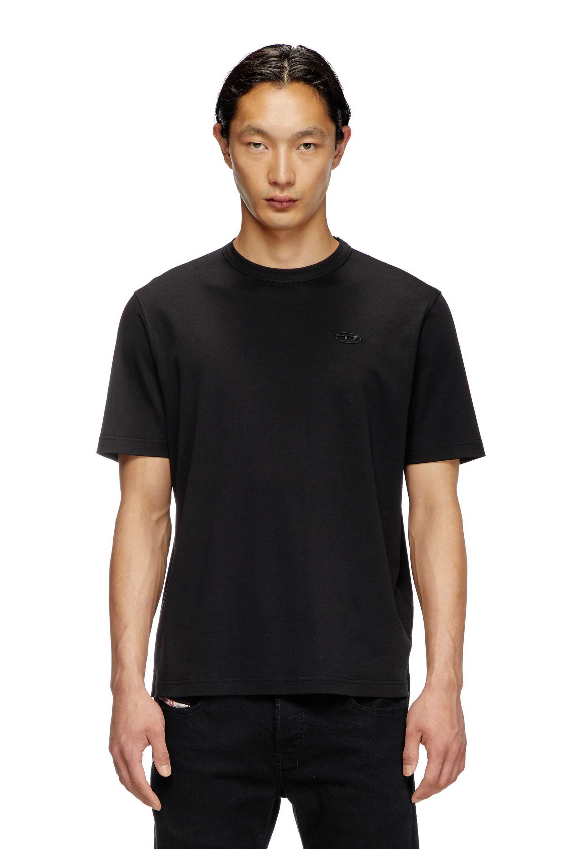 Diesel ανδρικό T-shirt με λογότυπο Regular Fit 'T-Boxt-n14" - W25A166720AIJU Μαύρο