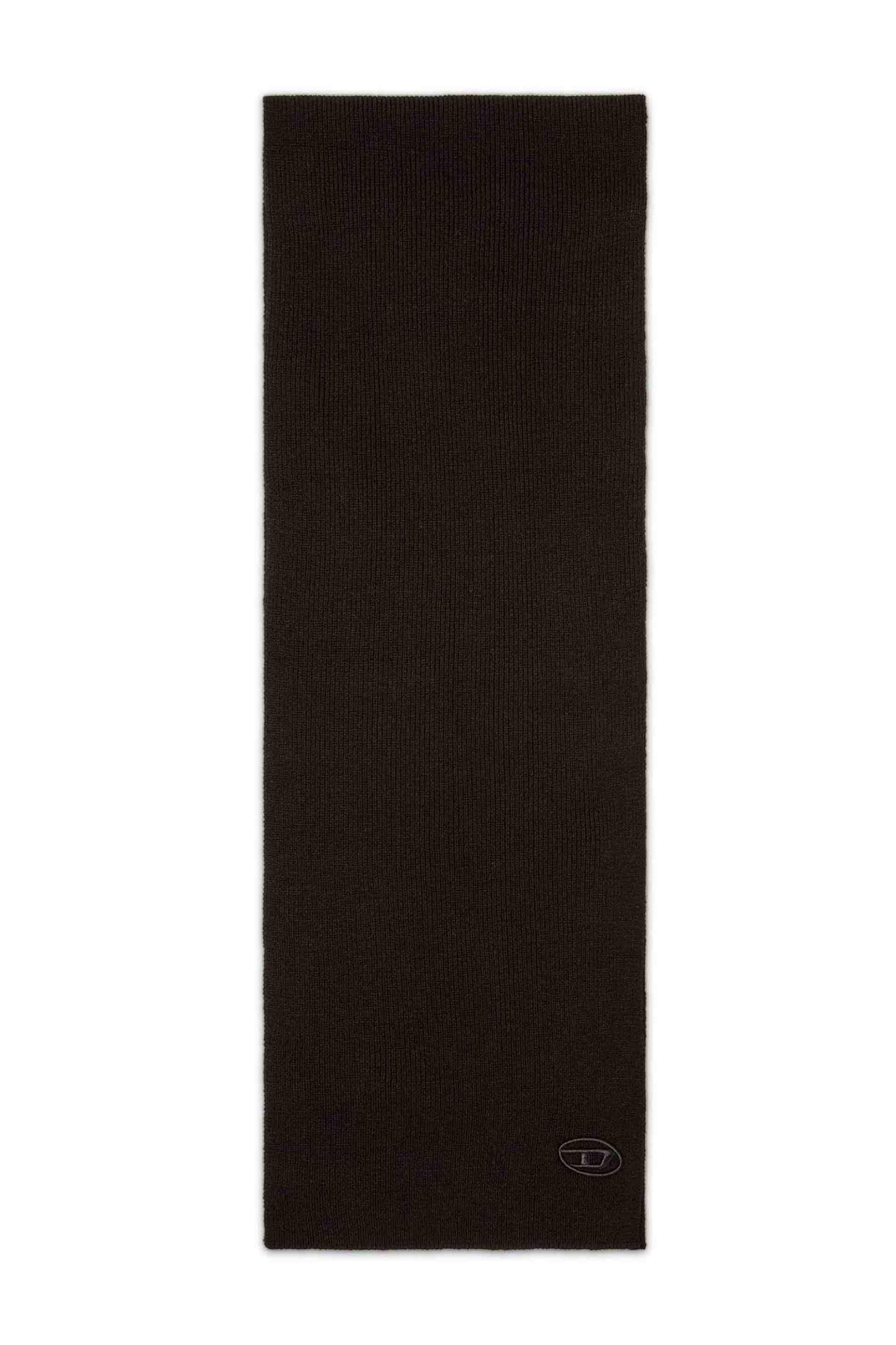 Diesel ανδρικό κασκόλ με κεντημένο λογότυπο "K-Coder" - W25A051650DAOB Μαύρο φωτογραφία