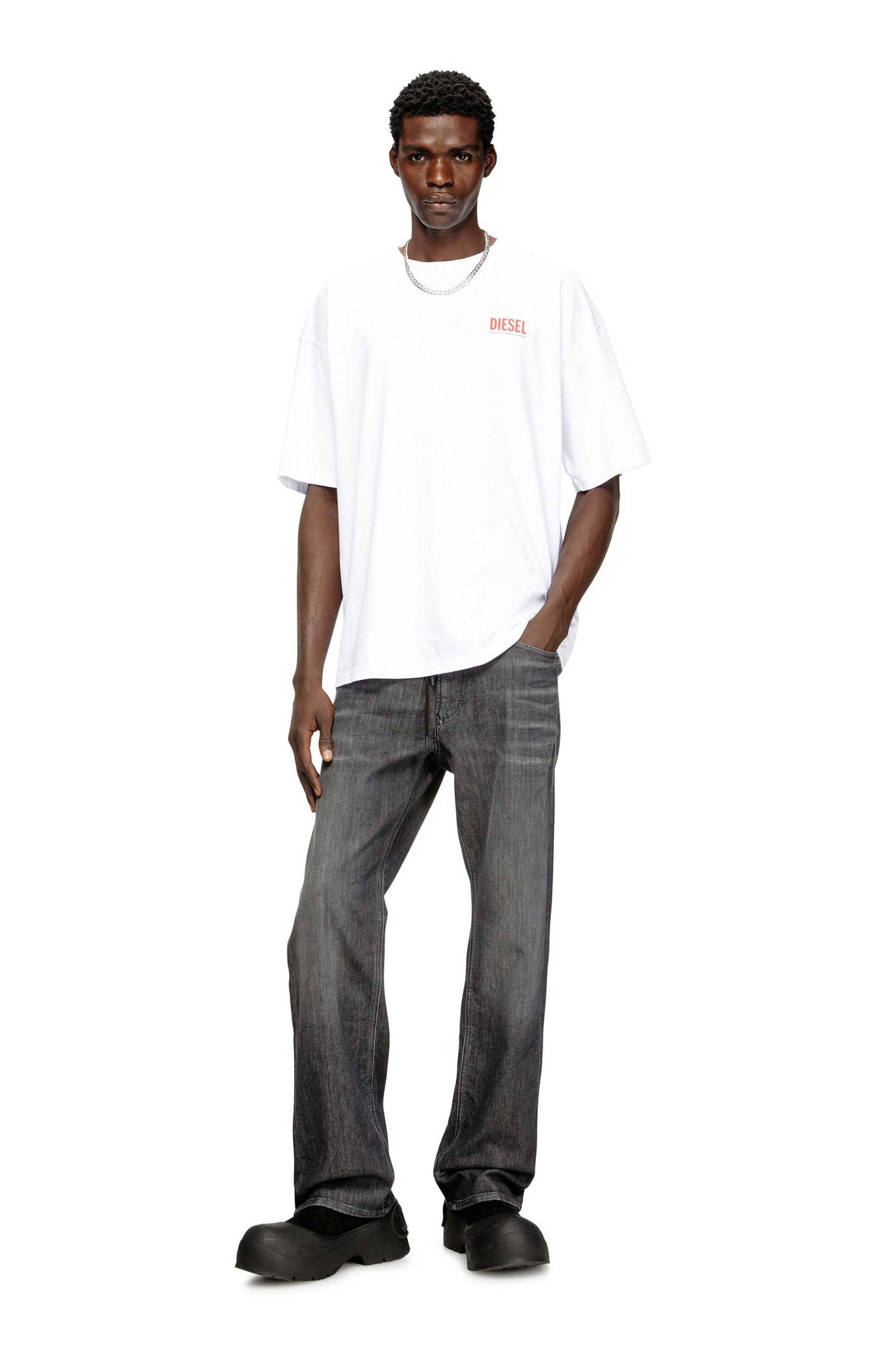 Diesel ανδρικό T-shirt με λογότυπο Relaxed Fit "T-Boxt-Bisk" - S26A200360EPCA Λευκό φωτογραφία