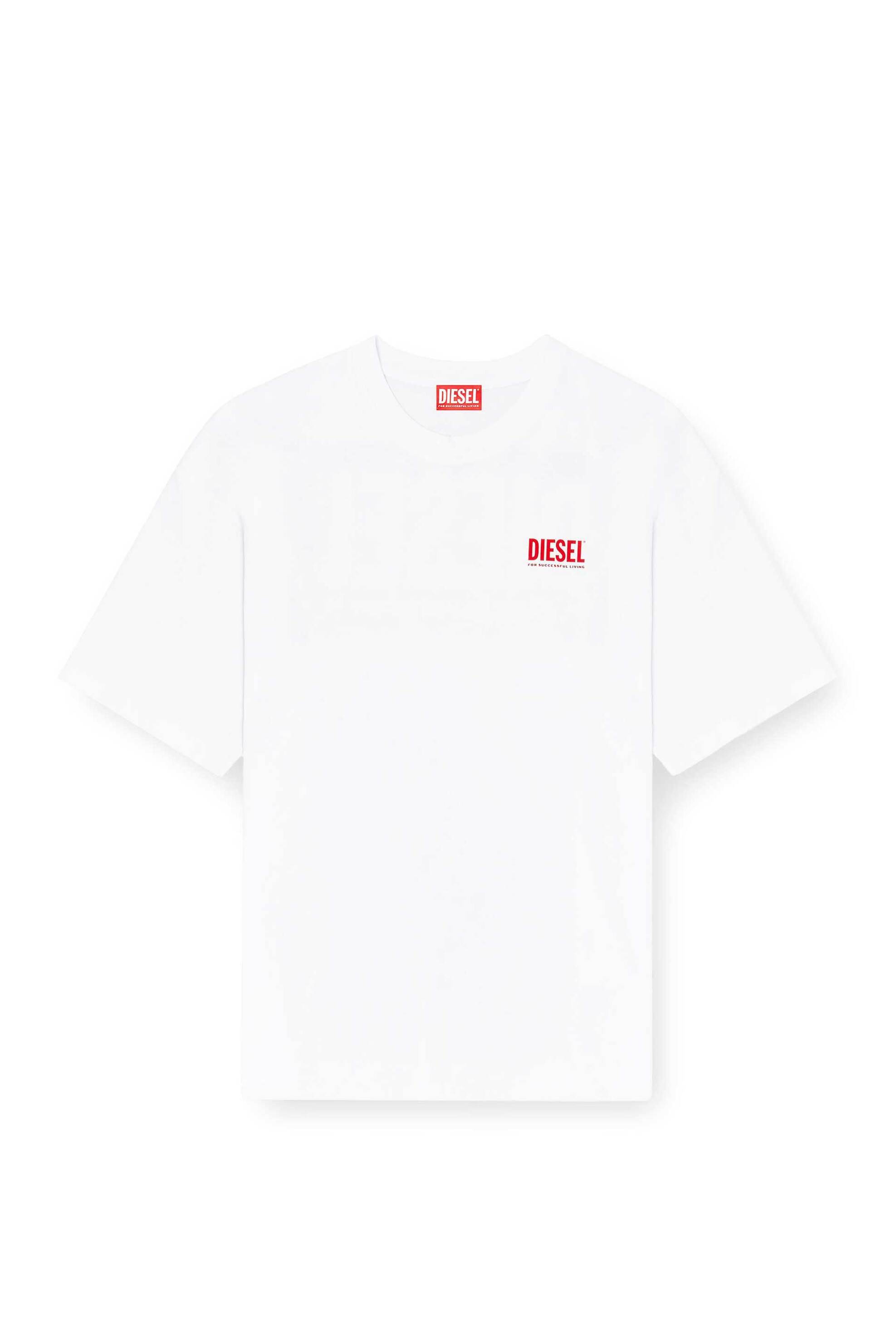 Diesel ανδρικό T-shirt με λογότυπο Relaxed Fit "T-Boxt-Bisk" - S26A200360EPCA Λευκό φωτογραφία