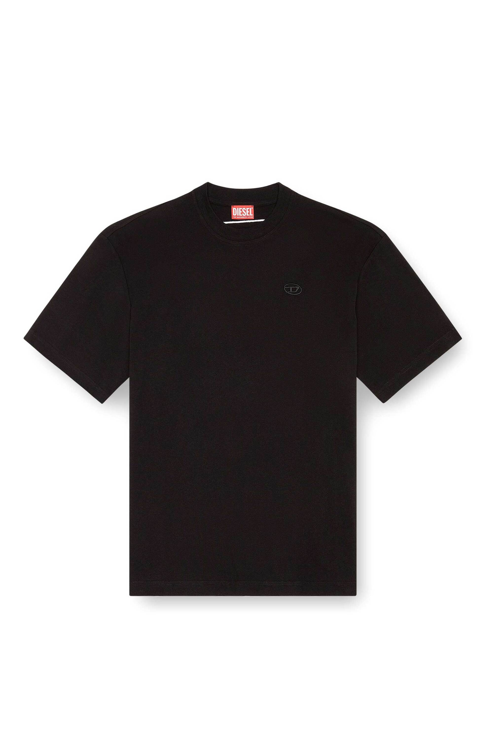 Diesel Ανδρικό T-Shirt με Oval D Logo Loose Fit - W26A113020Hgam Μαύρο