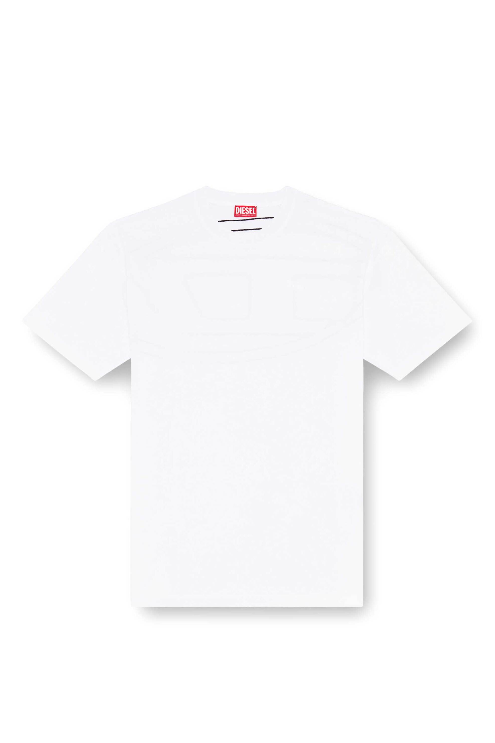 Diesel Ανδρικό T-Shirt με Oval D Logo Loose Fit - W26A113020Hgam Λευκό