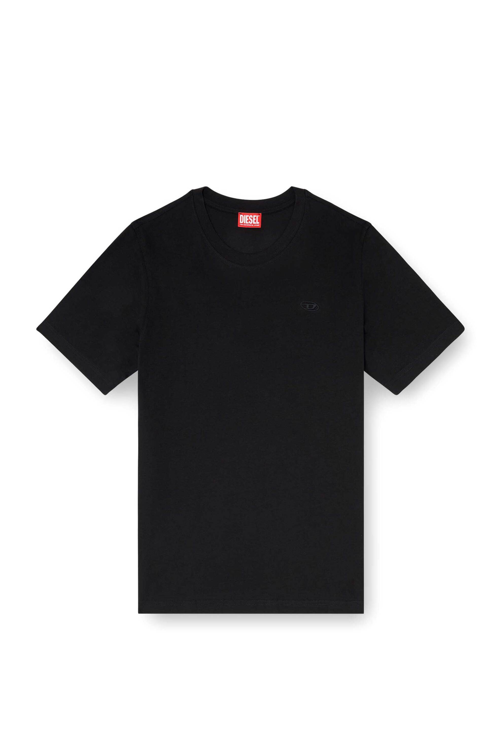 Diesel Ανδρικό T-Shirt με Print Στο Πίσω Μέρος Relaxed Fit - W26A251220Qiam Μαύρο