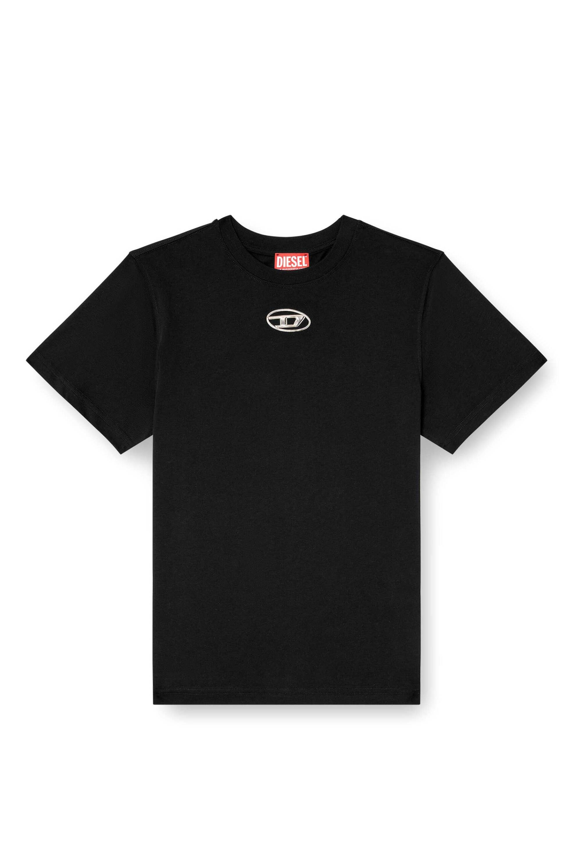 DIESEL Diesel γυναικείο T-shirt με λογότυπο ''T-Regs-0d-Q1'' - S25A168410CLBR Μαύρο - 4