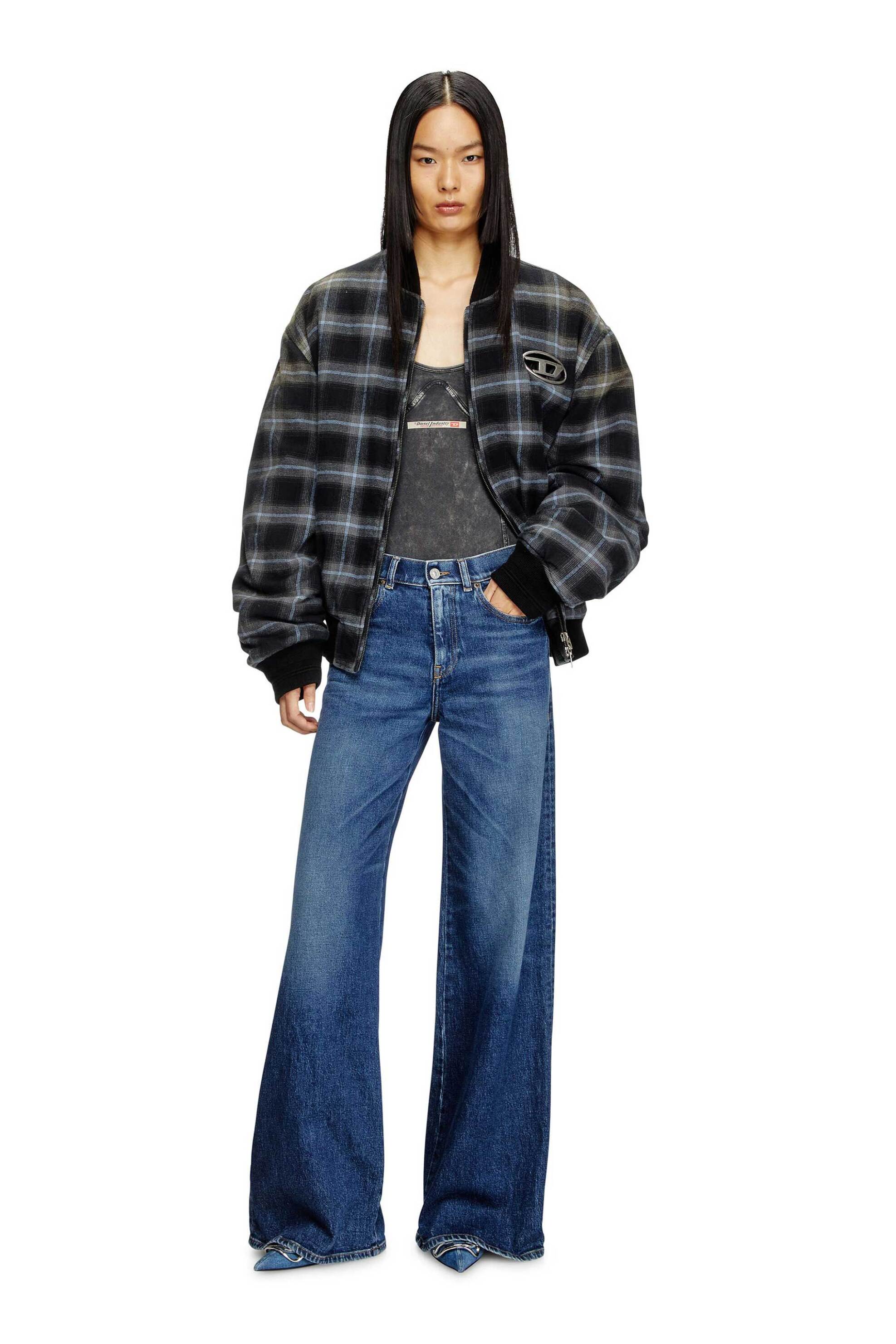 Diesel Diesel γυναικείο τζιν παντελόνι πεντάτσεπο Relaxed Wide Fit 