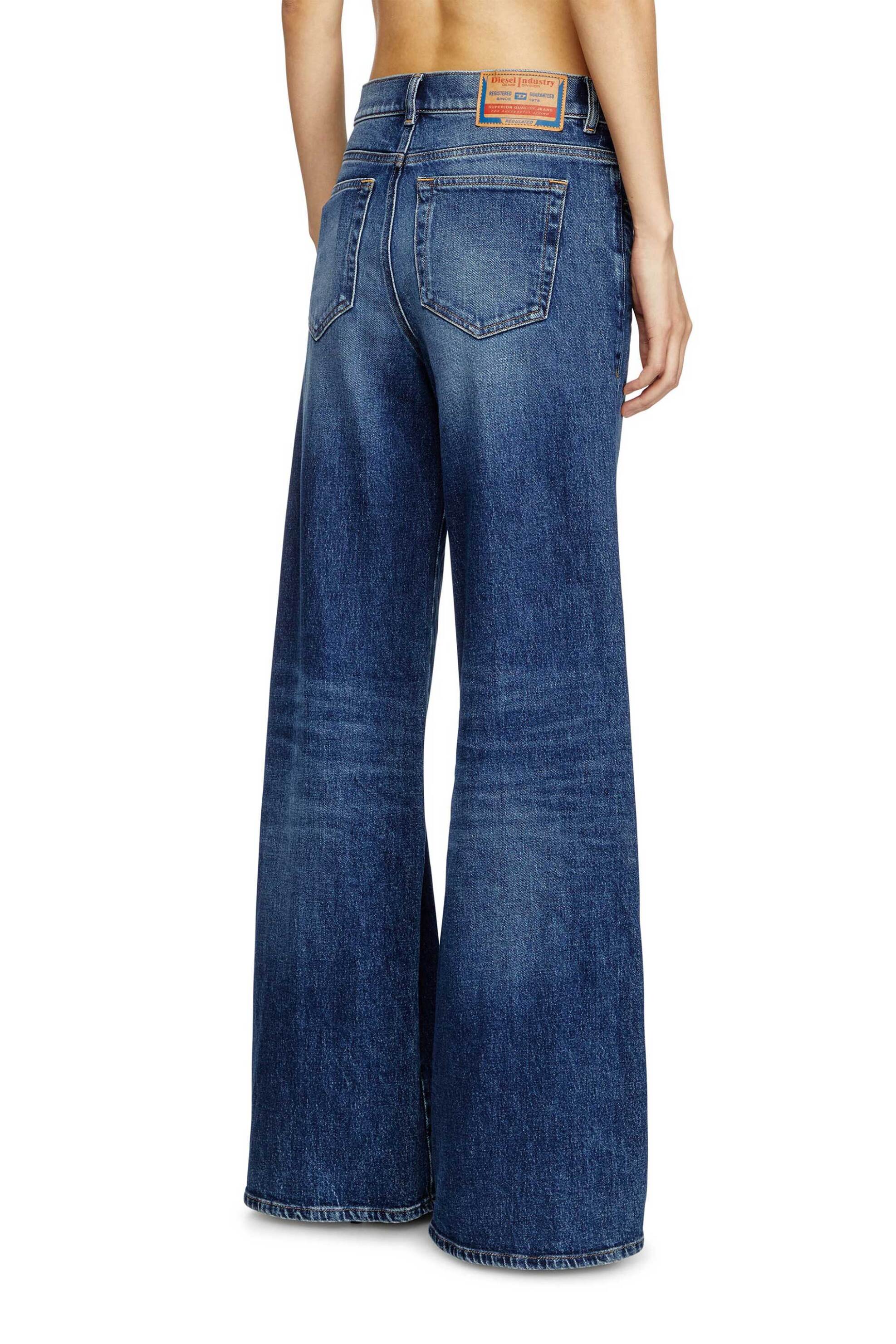 DIESEL Diesel γυναικείο τζιν παντελόνι πεντάτσεπο Relaxed Wide Fit "1978 D-Akemi" (W24-27) - S25A0362509L21 Denim Blue - 3