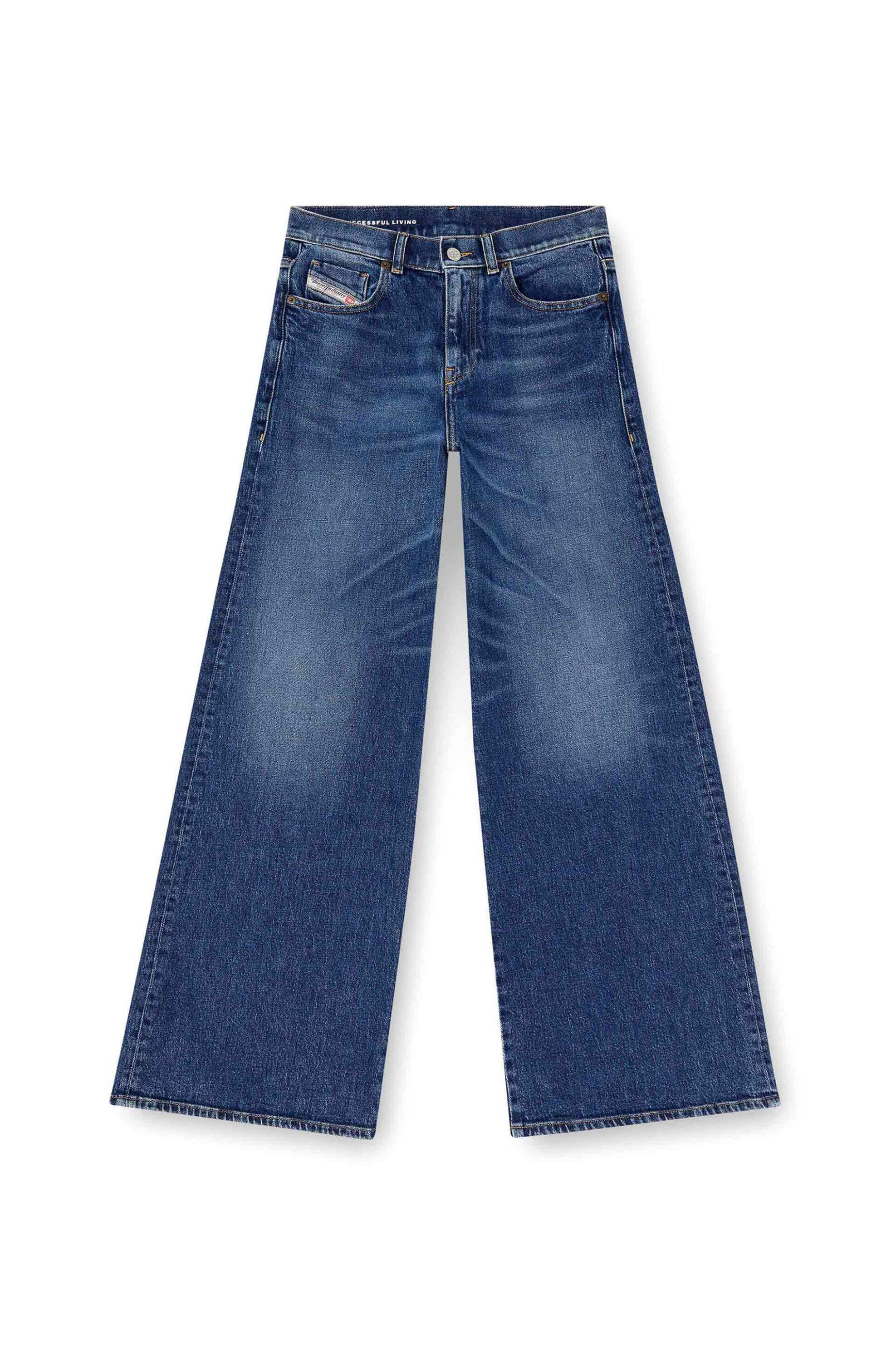 DIESEL Diesel γυναικείο τζιν παντελόνι πεντάτσεπο Relaxed Wide Fit "1978 D-Akemi" (W24-27) - S25A0362509L21 Denim Blue - 4