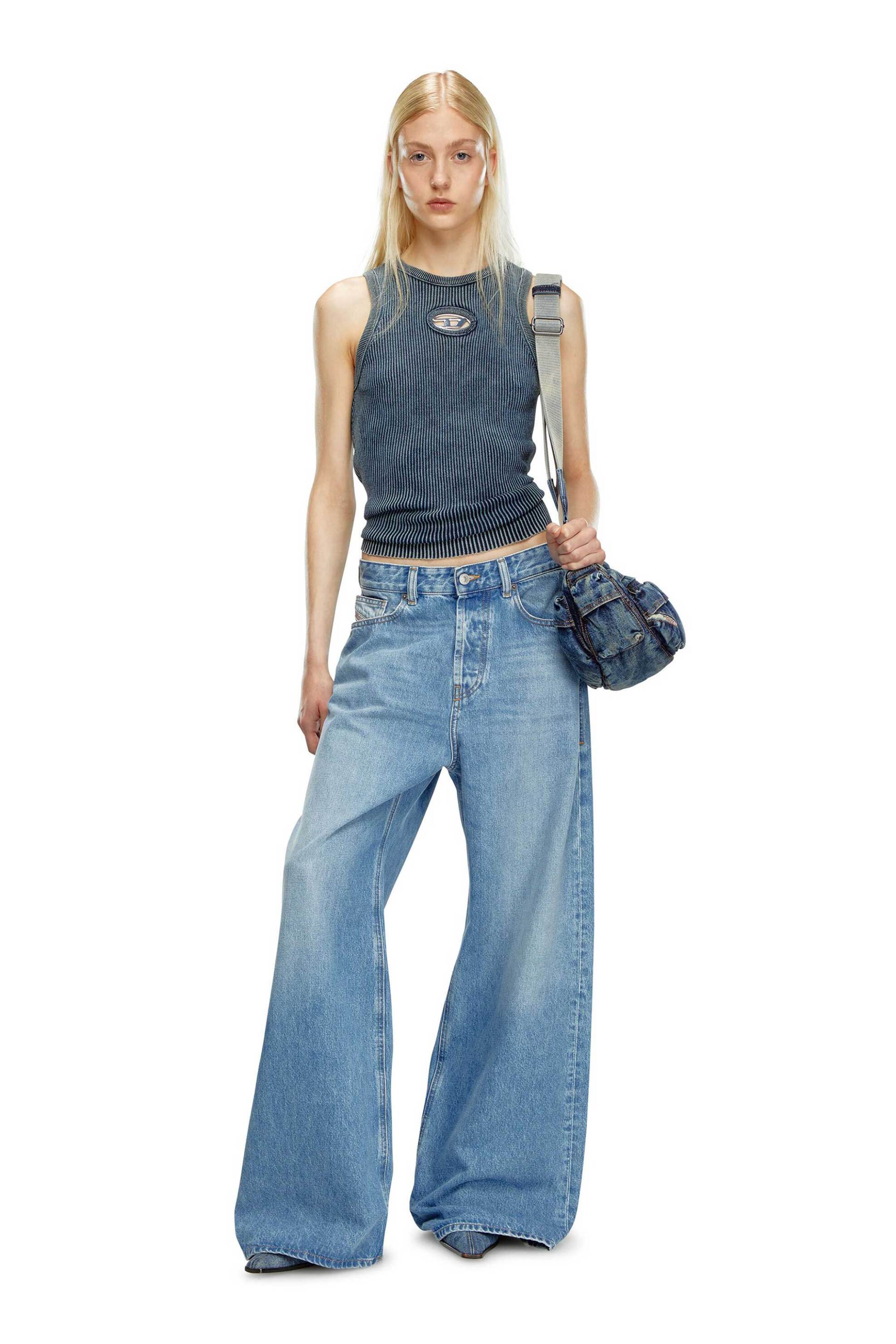 Diesel γυναικείο τζιν παντελόνι πεντάτσεπο Relaxed Fit "1996 D-Sire 09i29" - S26A0692509I29 Denim Blue