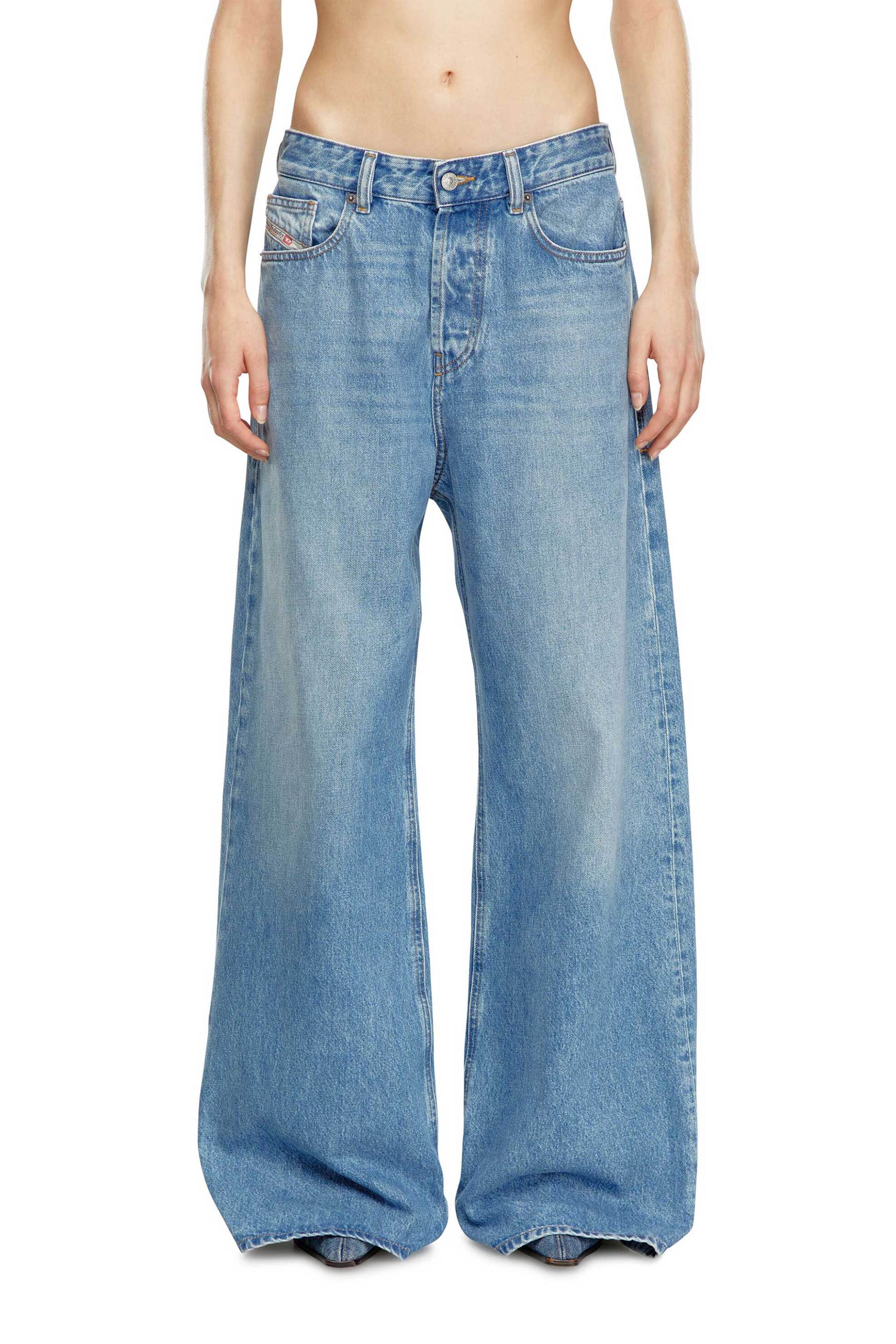 DIESEL Diesel γυναικείο τζιν παντελόνι πεντάτσεπο Relaxed Fit "1996 D-Sire 09i29" - S26A0692509I29 Denim Blue - 2