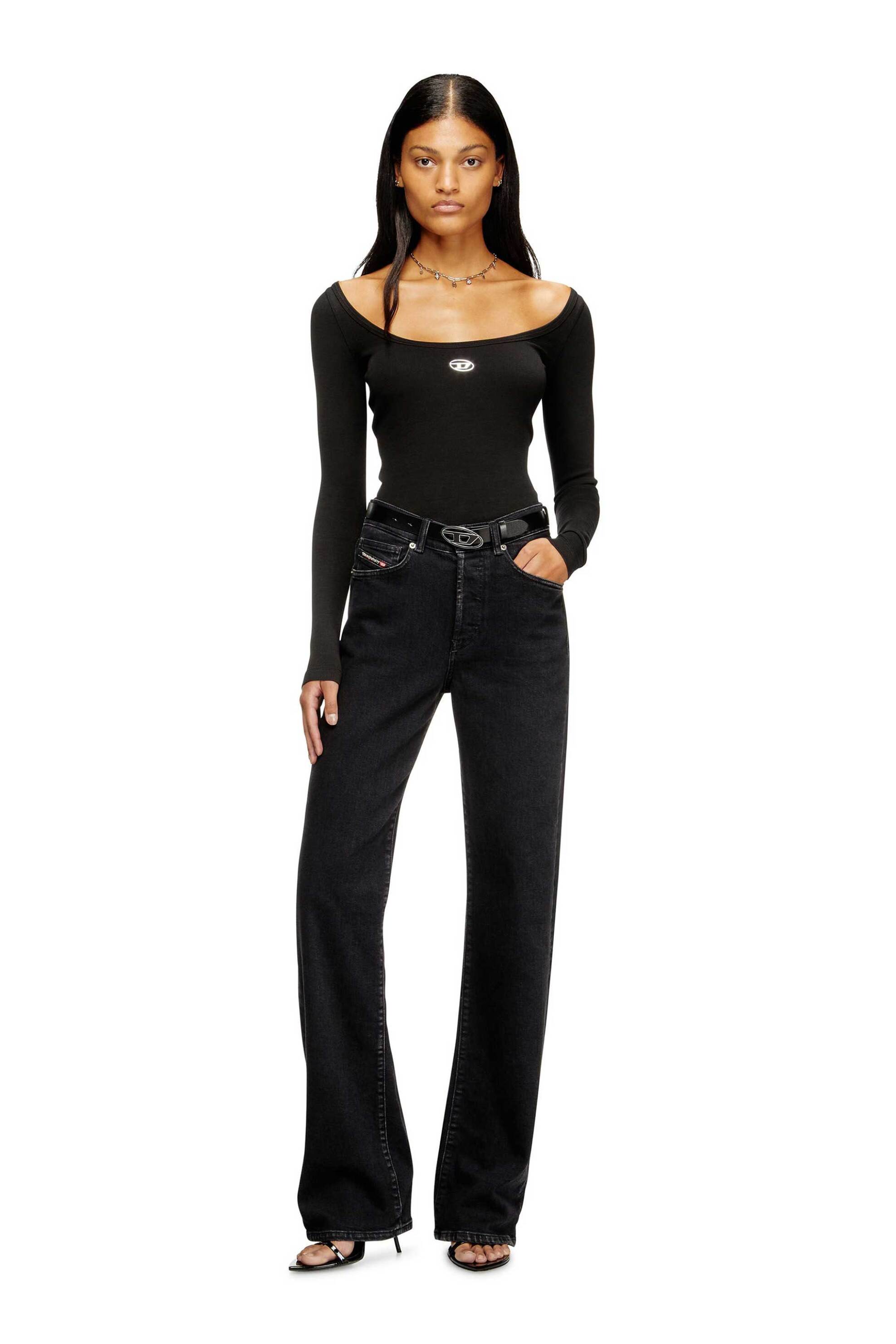 DIESEL Diesel γυναικεία μπλούζα Slim Fit "Τ-Βal-Οd" - S26A199090JMBA Μαύρο - 2