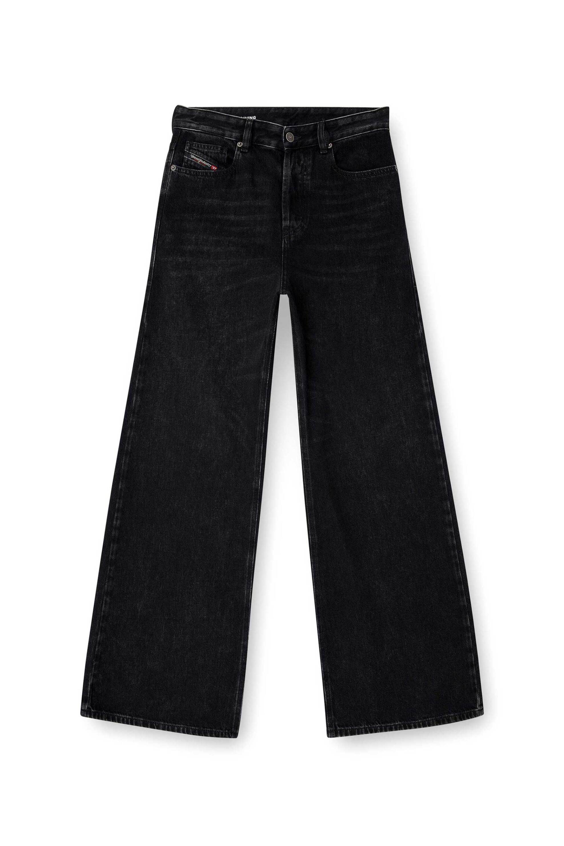 DIESEL Diesel γυναικείο τζιν παντελόνι πεντάτσεπο Relaxed Fit Wide Leg - W26A0692509P09 Μαύρο - 4