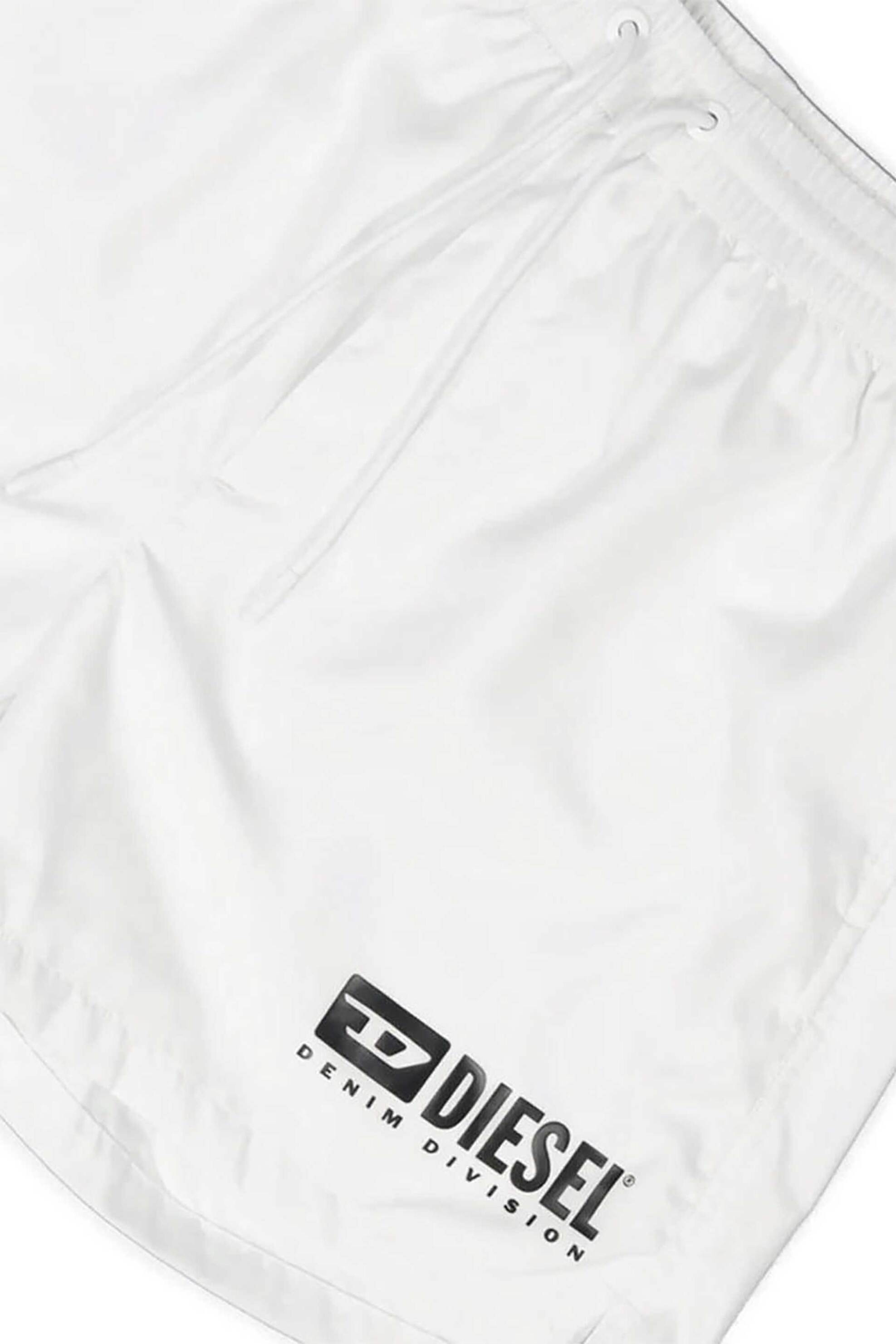 Diesel Ανδρικό Μαγιό Σορτς με Logo Print - S26A175830Afba Λευκό