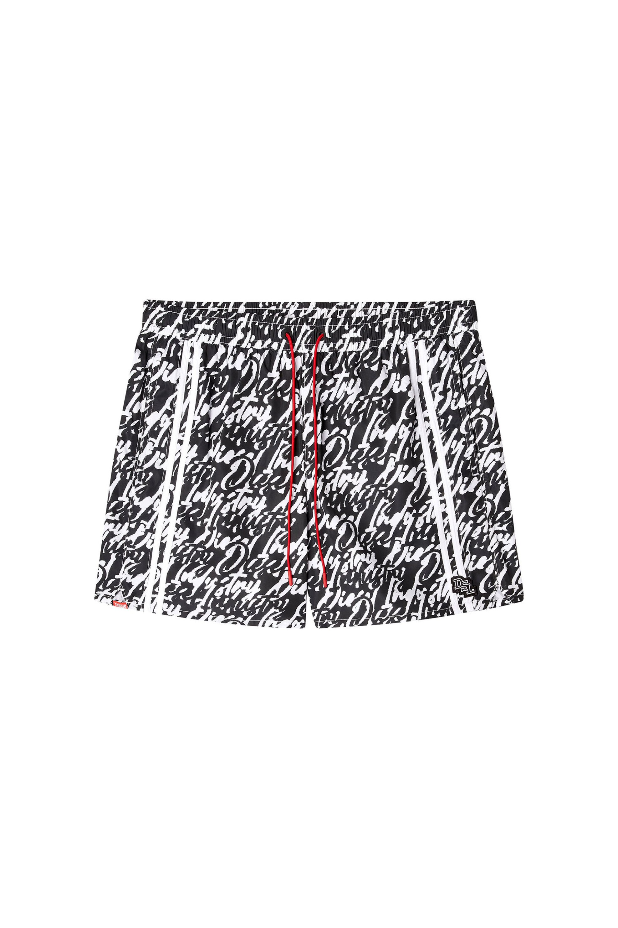 Diesel Ανδρικό Μαγιό Σορτς με All-Over Logo Print - S26A205260Egdn Ασπρόμαυρο