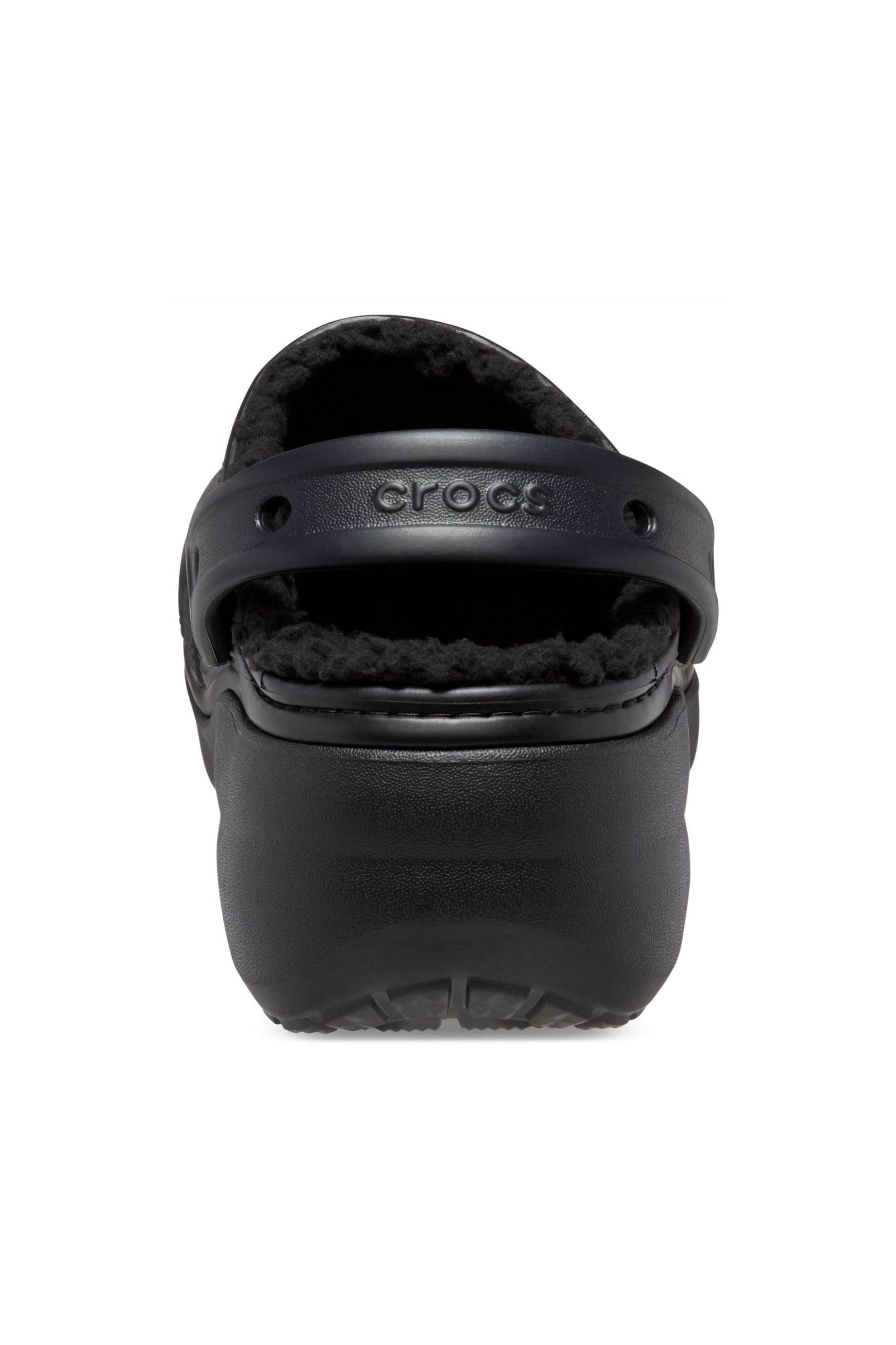 Crocs γυναικεία clogs με επένδυση από faux γούνα "Classic Lined" - E66047 Μαύρο φωτογραφία